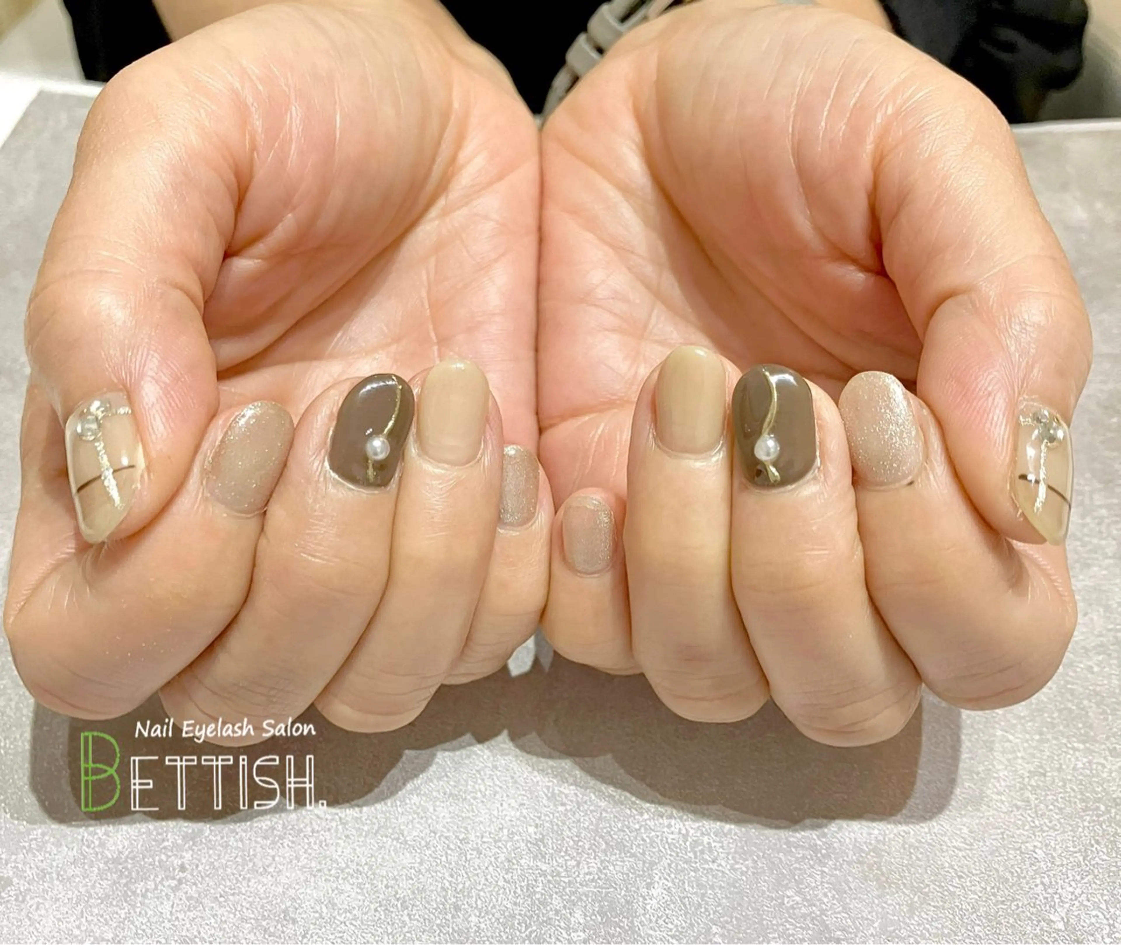 ネイル ハート ハンドネイル BETTISH. KUMIKO☺︎︎のネイルデザイン