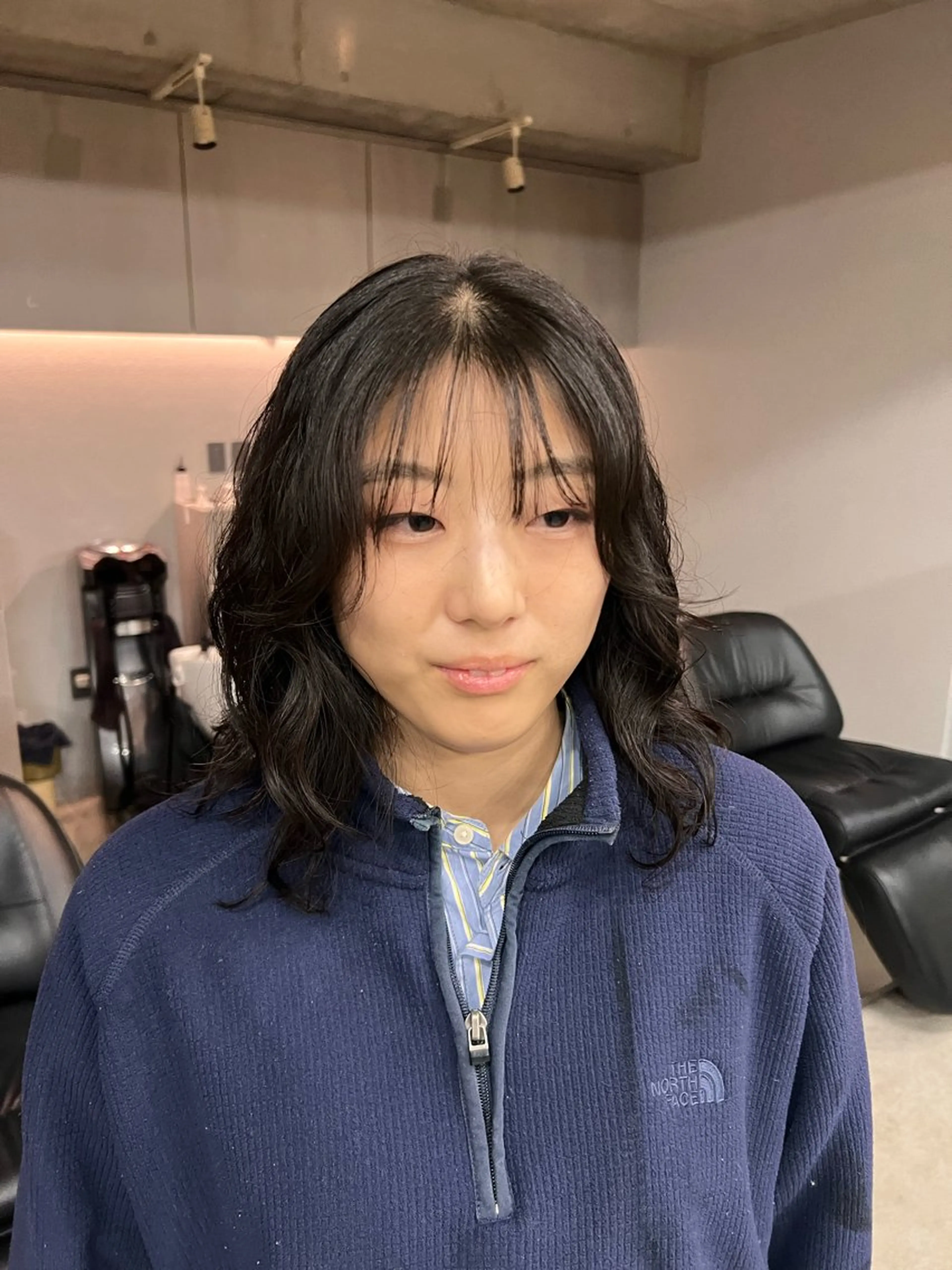 ミディアム パーマ レイヤーカット/ パーマ‪/表参道のヘアスタイル