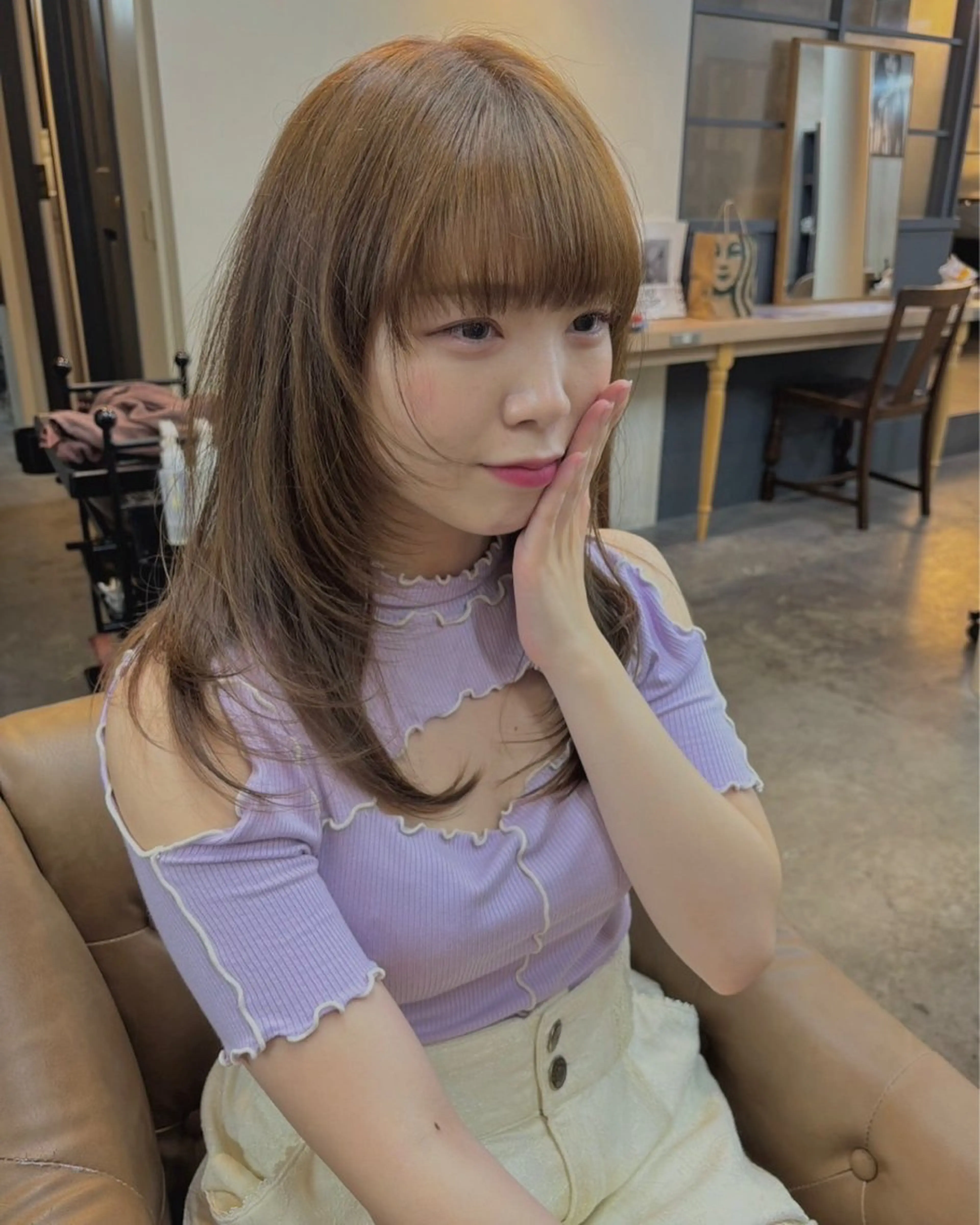 【ミニモ新規限定】【ブリーチ毛にオススメ】ブリーチ縮毛矯正＋トリートメント¥34320の写真