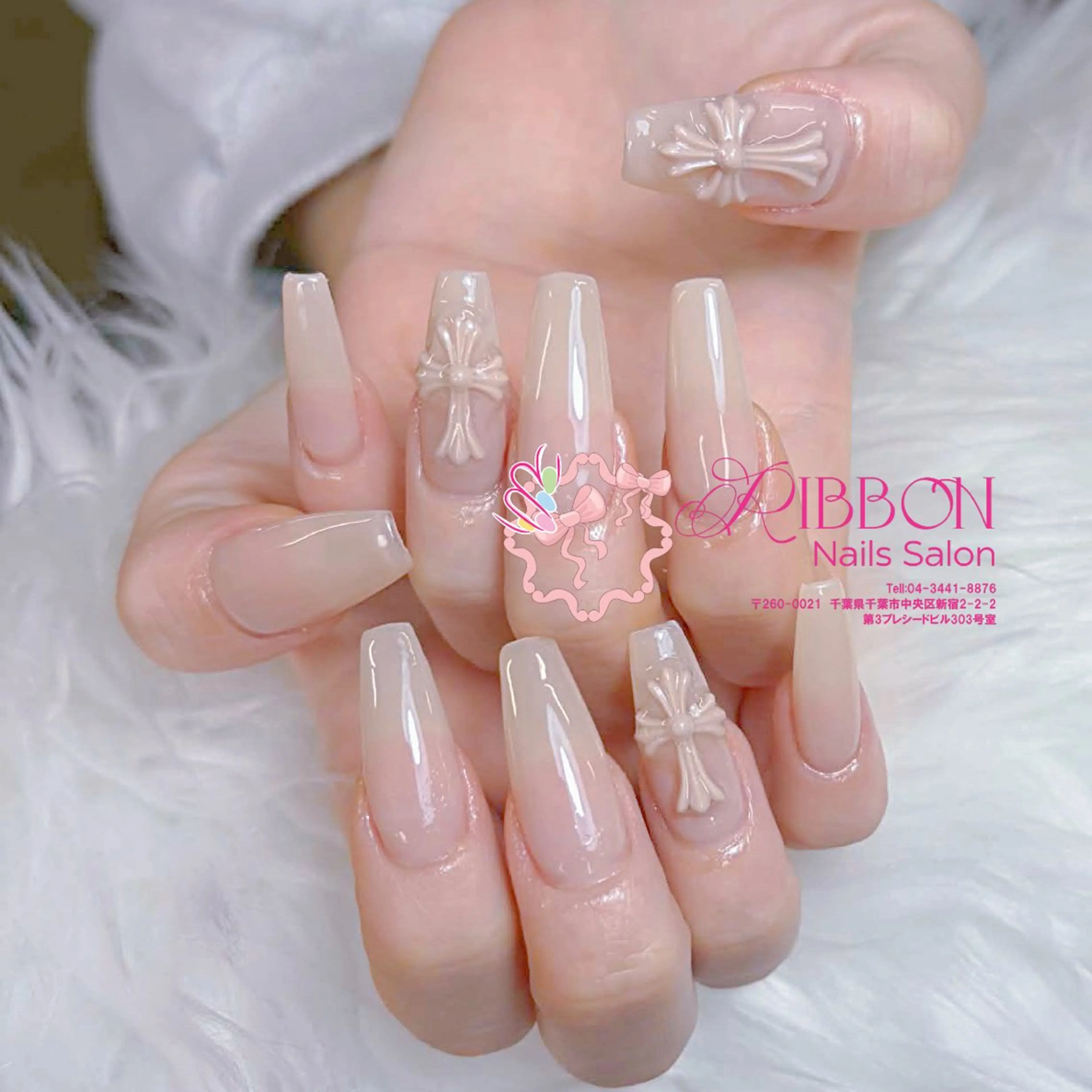 ネイル チークネイル フットネイル フレンチネイル グラデーション 韓国ネイル ハンドネイル Ribbonnail salonのネイルデザイン