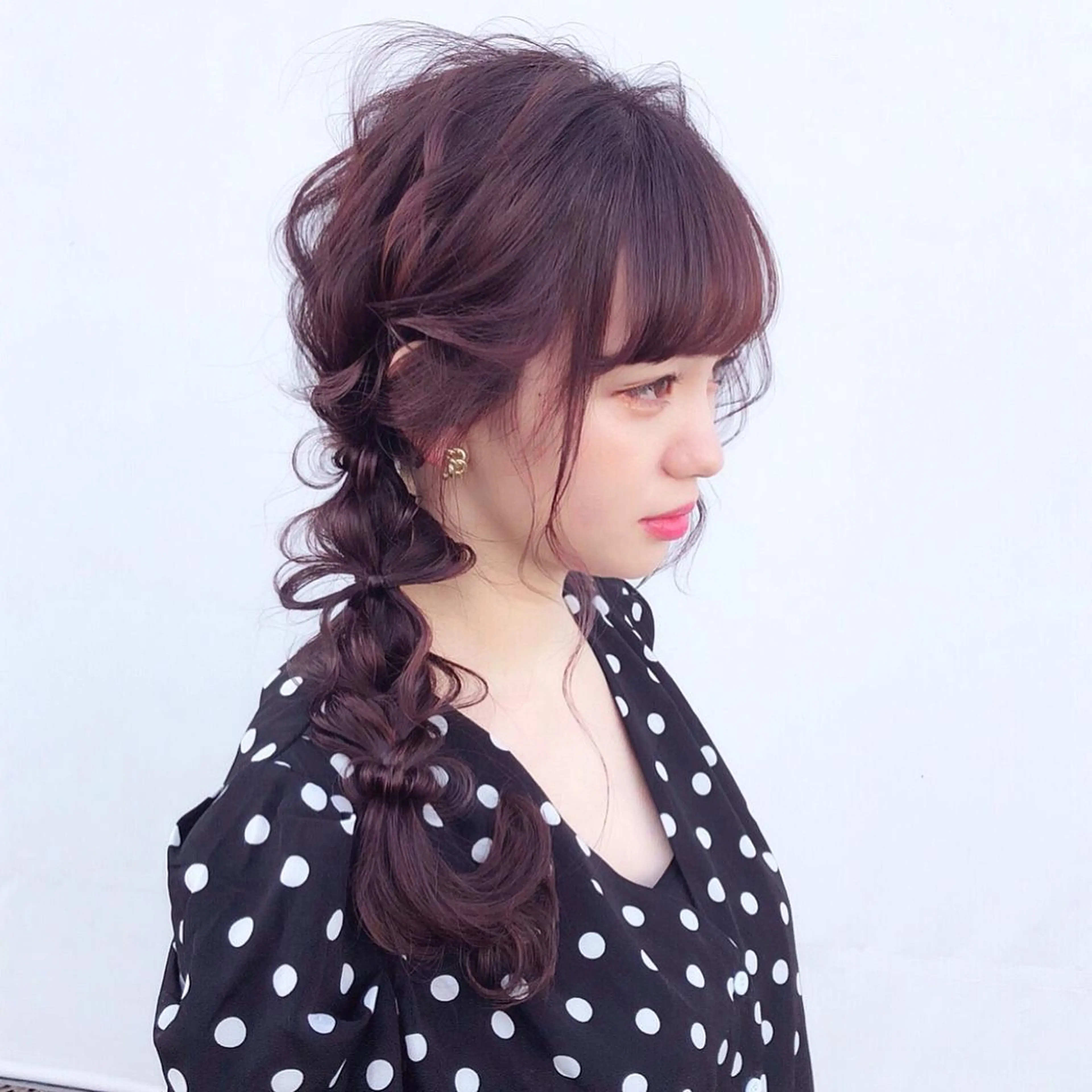 ロング カラー ヘアアレンジ ピンクカラー autre所属・大久保 ひでなりのヘアスタイル