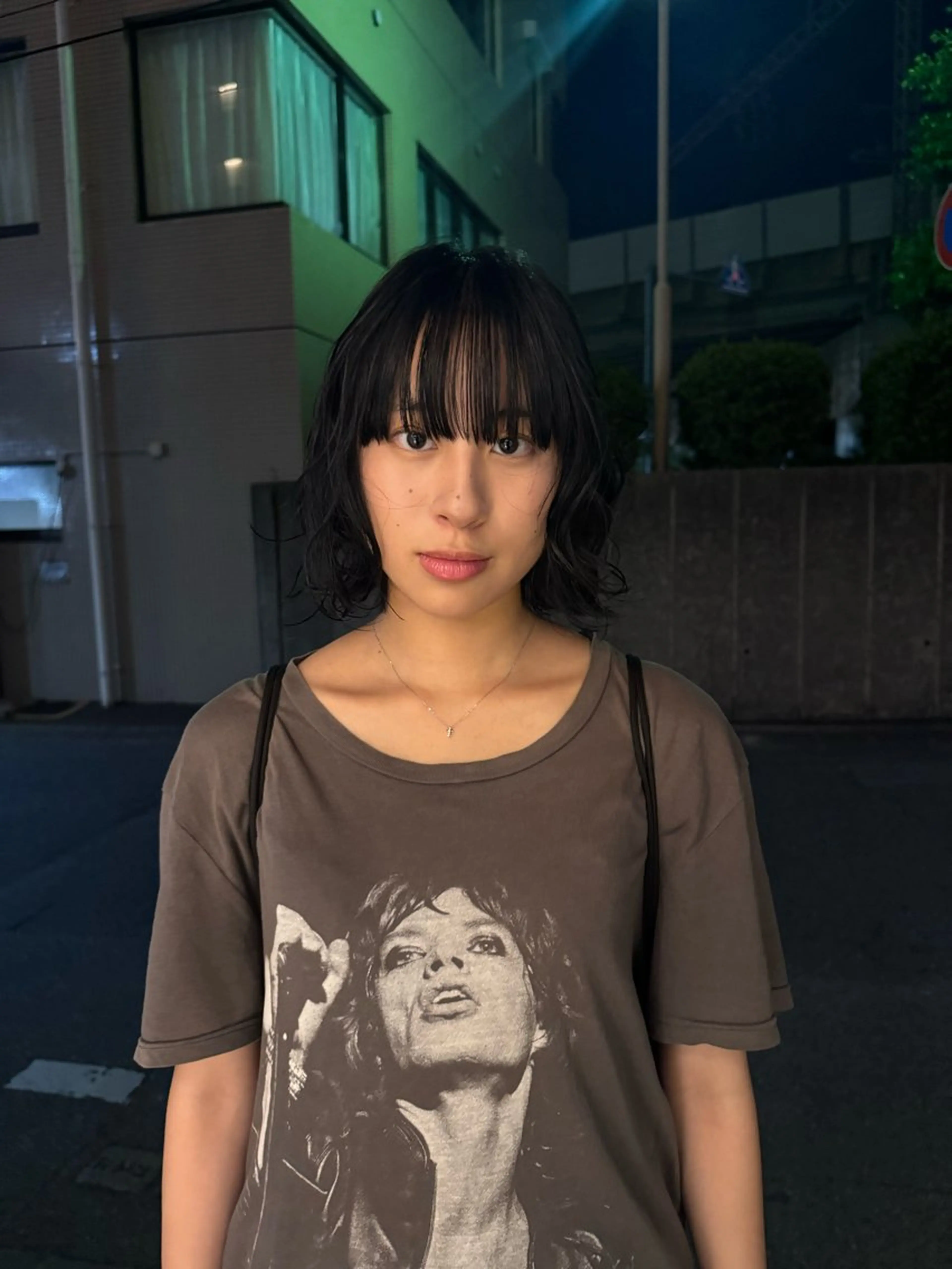 艶カラー+前髪カット+トリートメントの写真