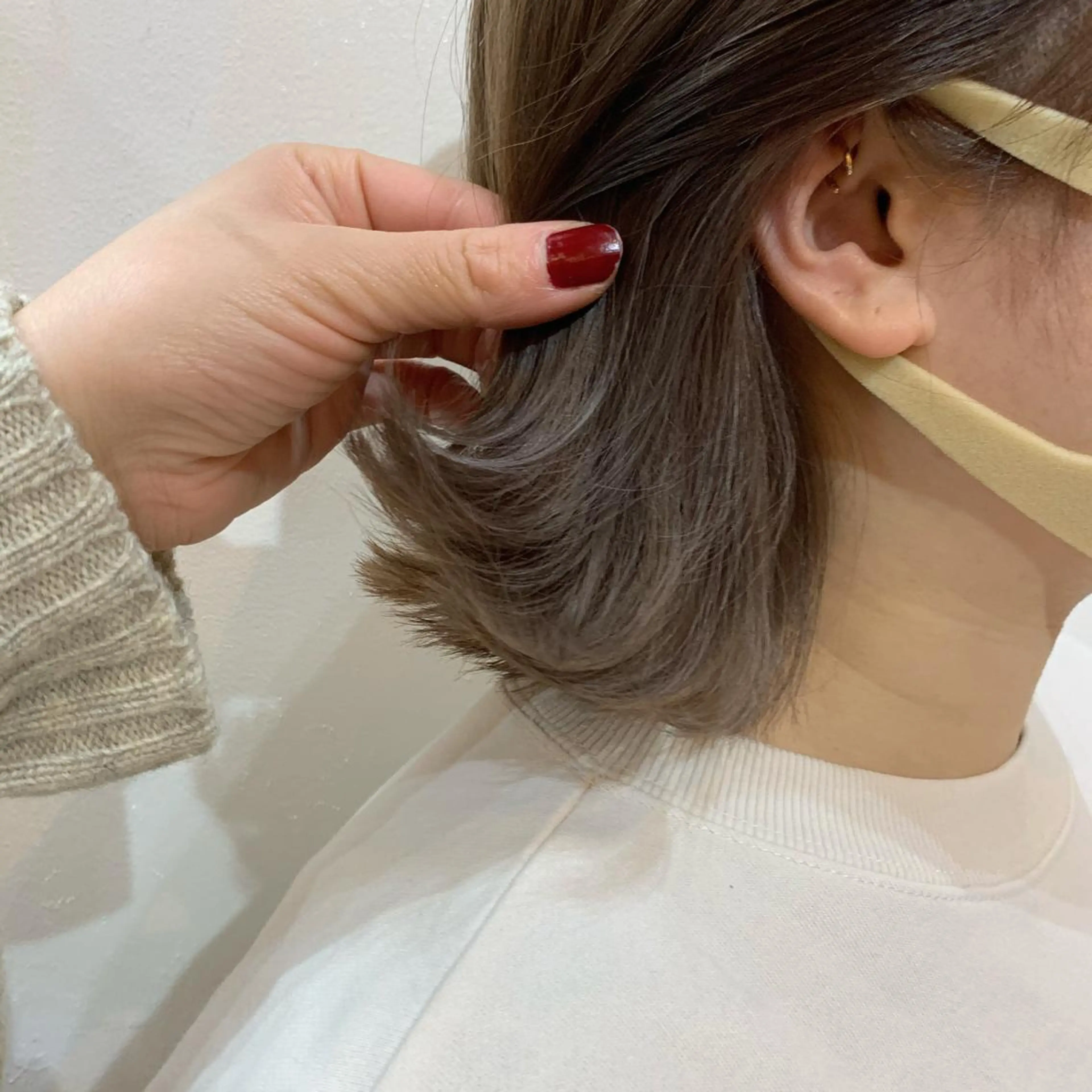 カラー ブリーチ 透明感カラー 銀 座のヘアスタイル