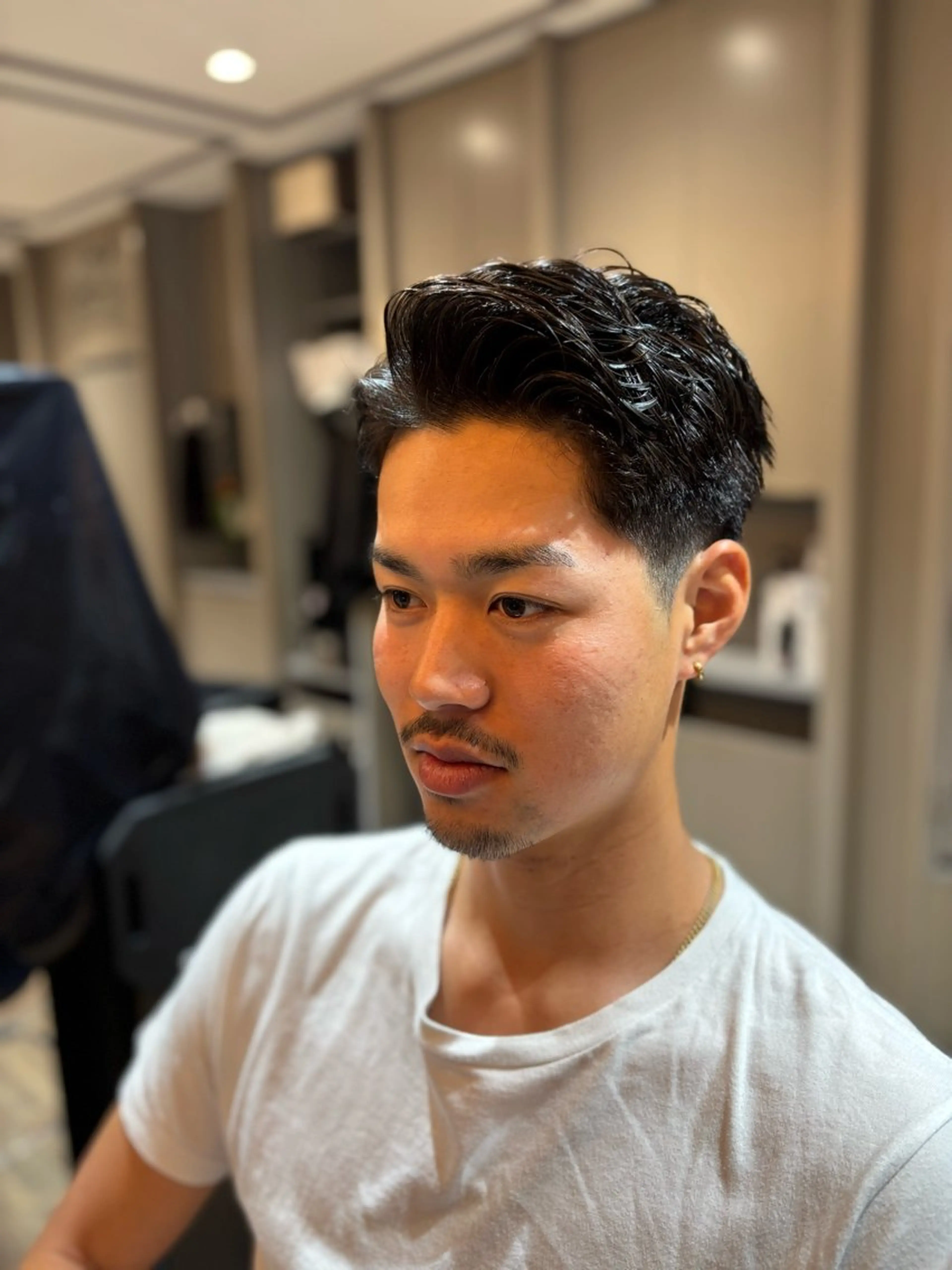 パーマ メンズ カット パーマ バーバーショップ涼桜新町店所属・田中大 パーマ/メンズカットのヘアスタイル