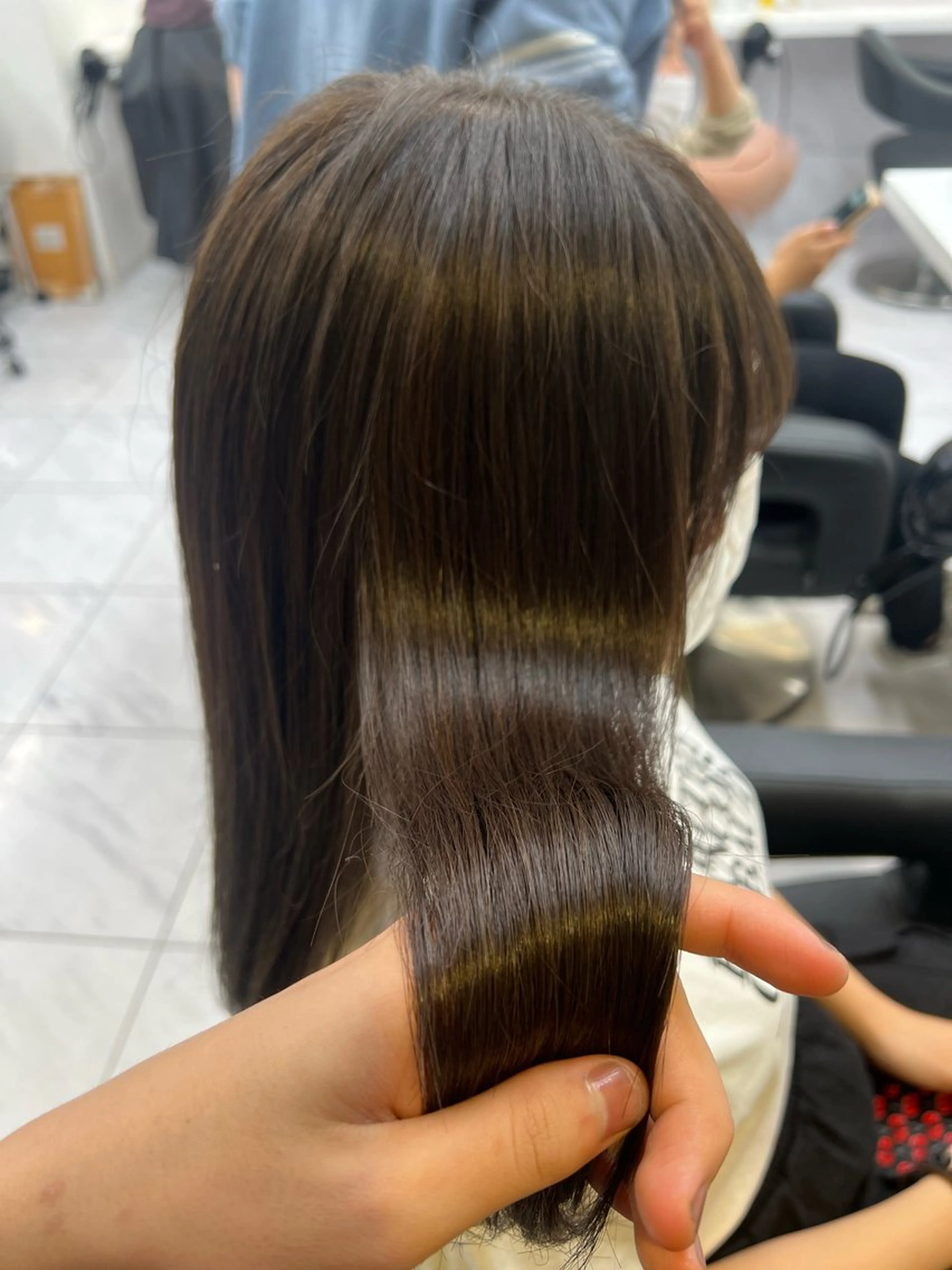 ロング カラー ヘアカラー トリートメント 韓国レイヤーカット /REIのヘアスタイル