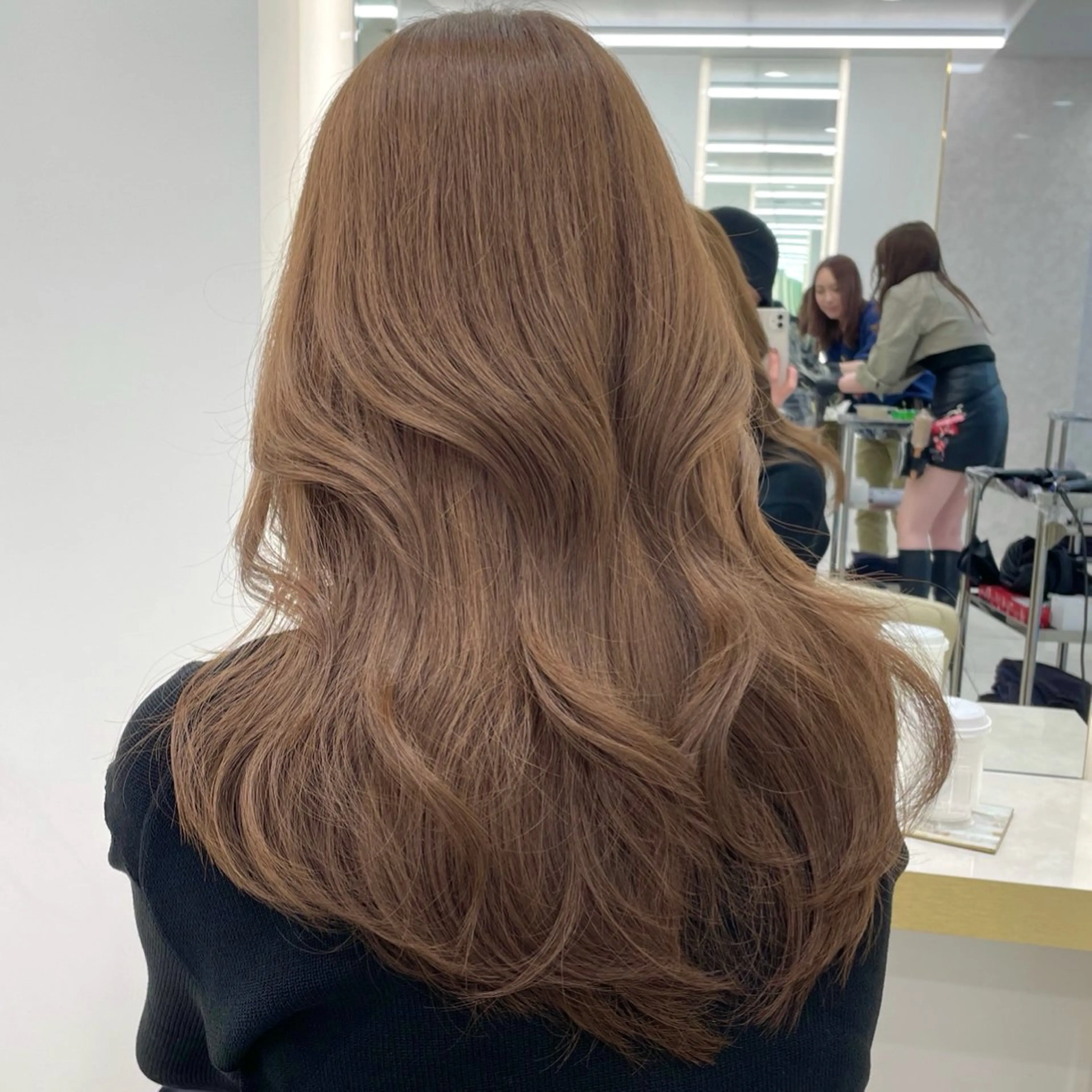 ロング カラー 韓国顔まわり/前髪 /レイヤー/いつきのヘアスタイル