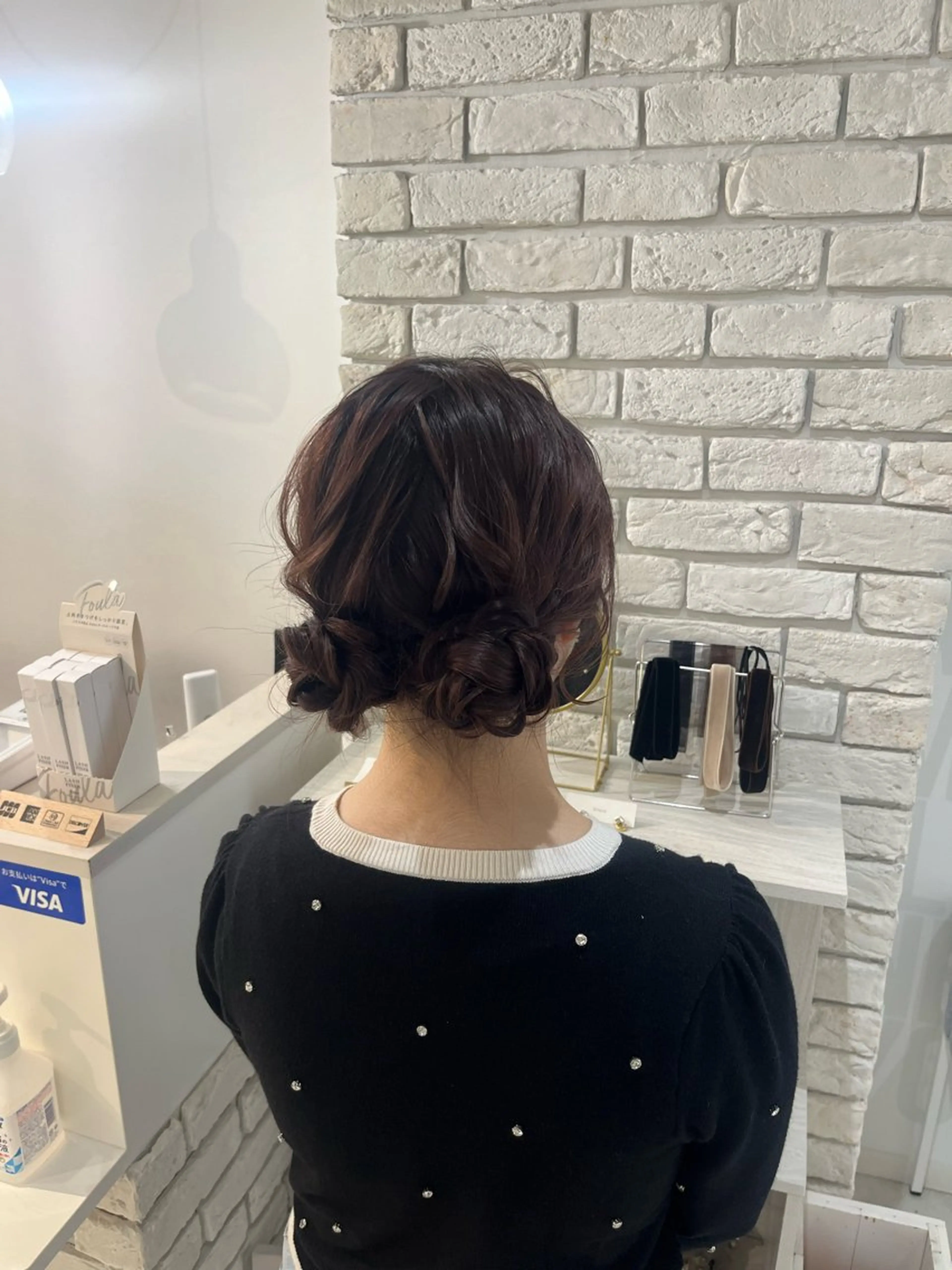 ロング お団子ヘア Dityca tia所属・さくら/ ヘアセット 無料モデル募集のヘアスタイル