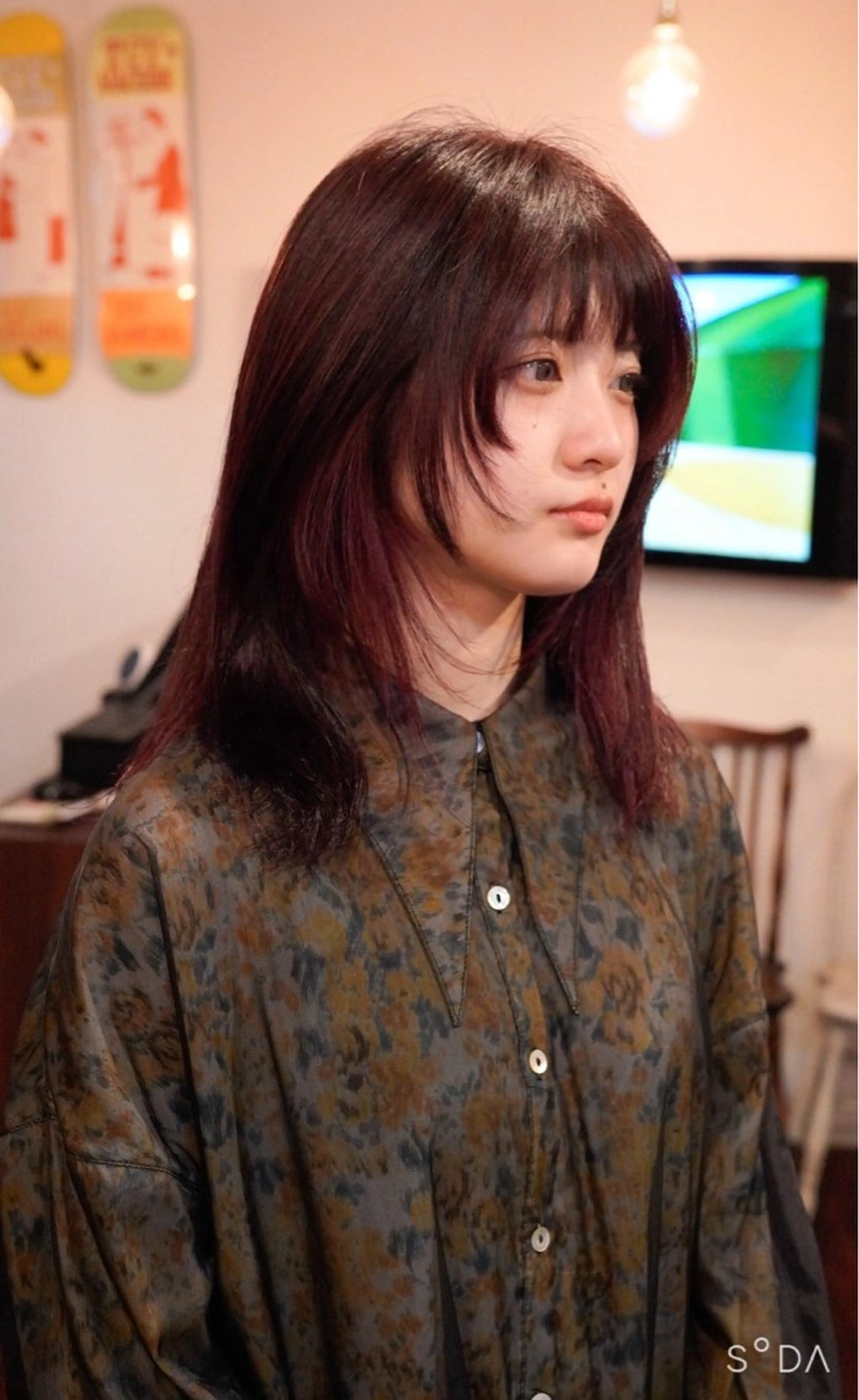 ミディアム カラー 千葉 慎也のヘアスタイル