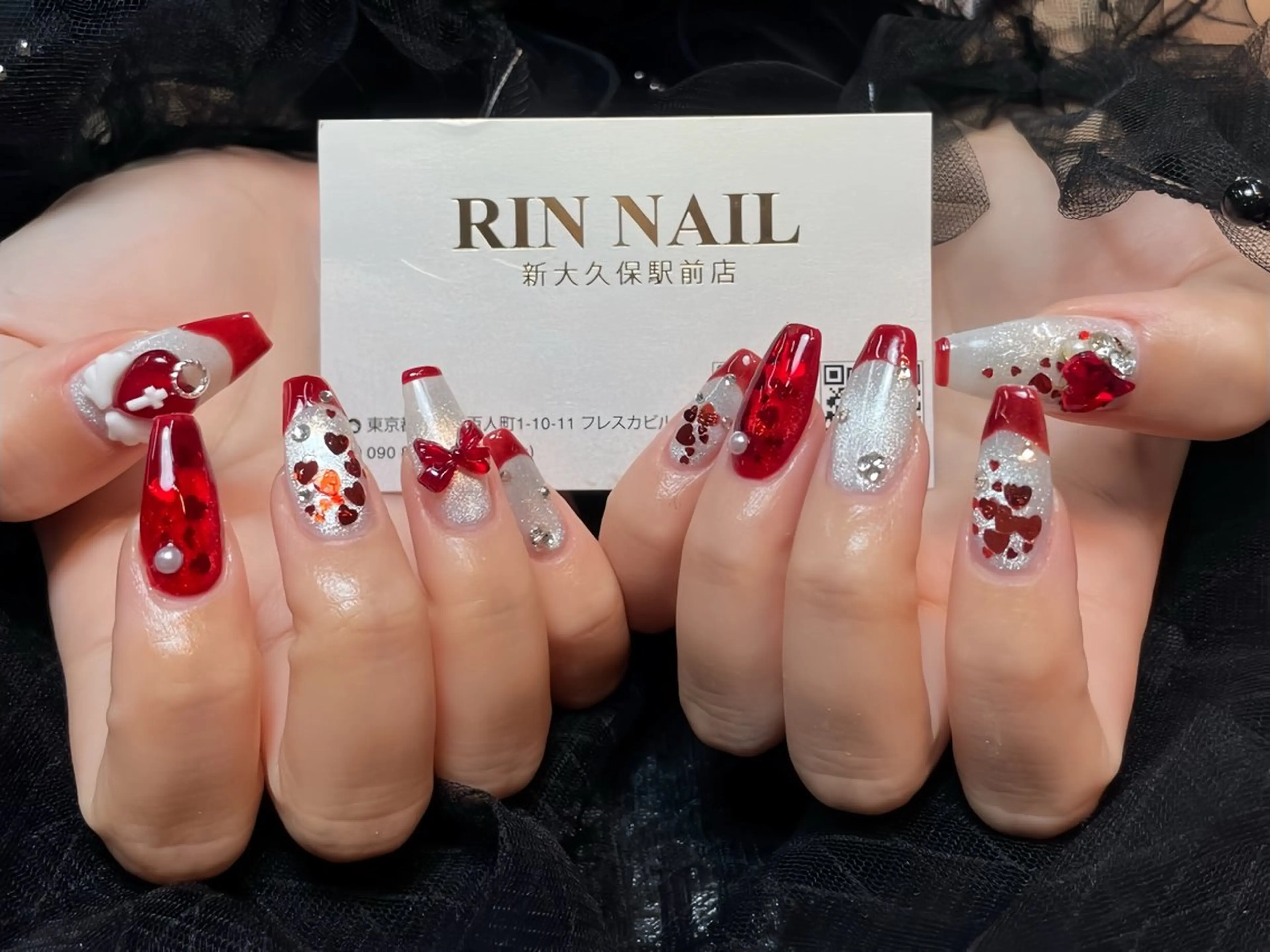ネイル アートネイル フレンチネイル ジェルネイル 韓国ネイル ミラーネイル ハンドネイル Rin Nail 新大久保店のネイルデザイン