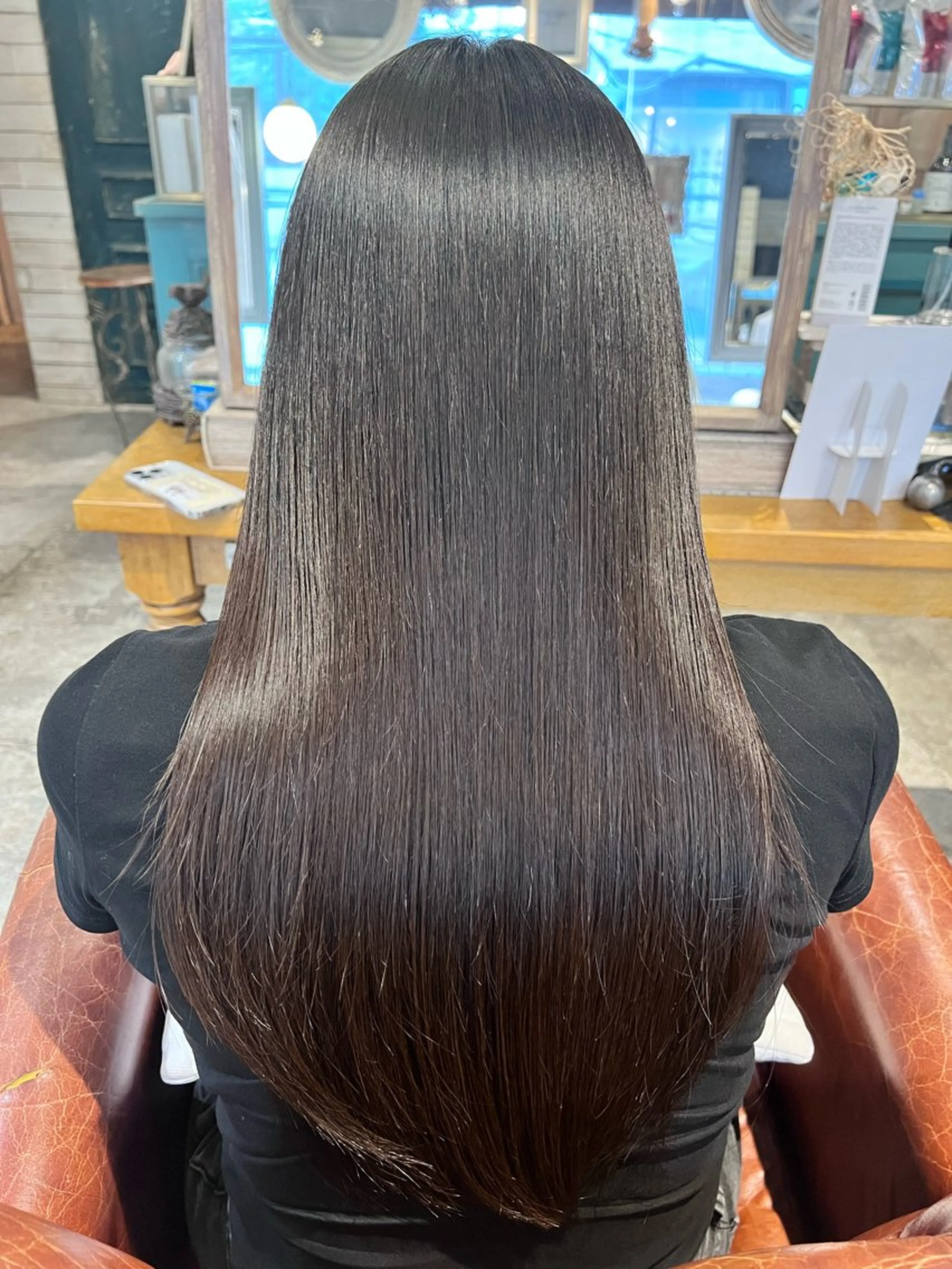 ロング パーマ カット 縮毛矯正 小笠原 悠斗のヘアスタイル