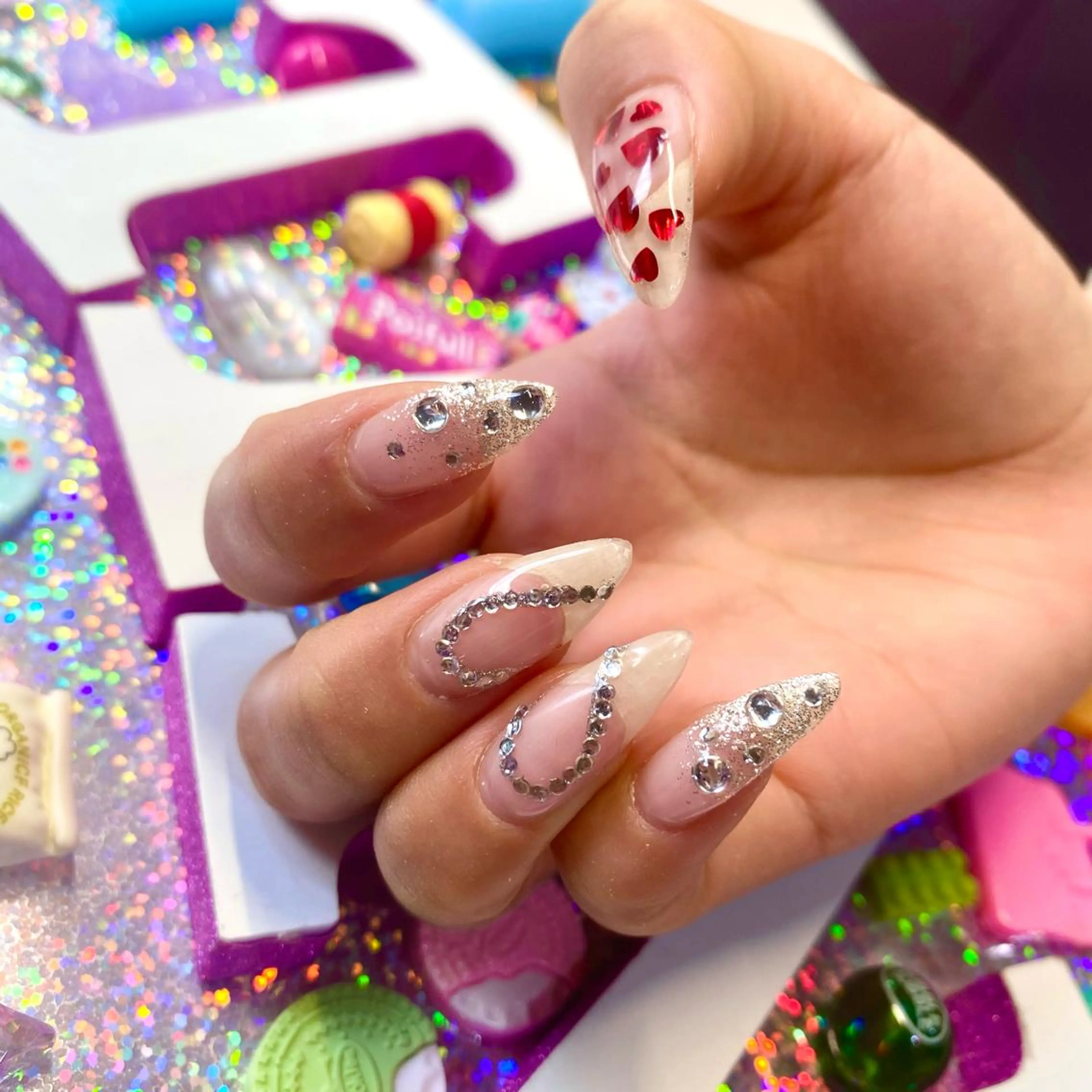 ネイル アートネイル クリアネイル ジェルネイル ニュアンスネイル オフィスネイル 8appy YUKITIN.Bのネイルデザイン