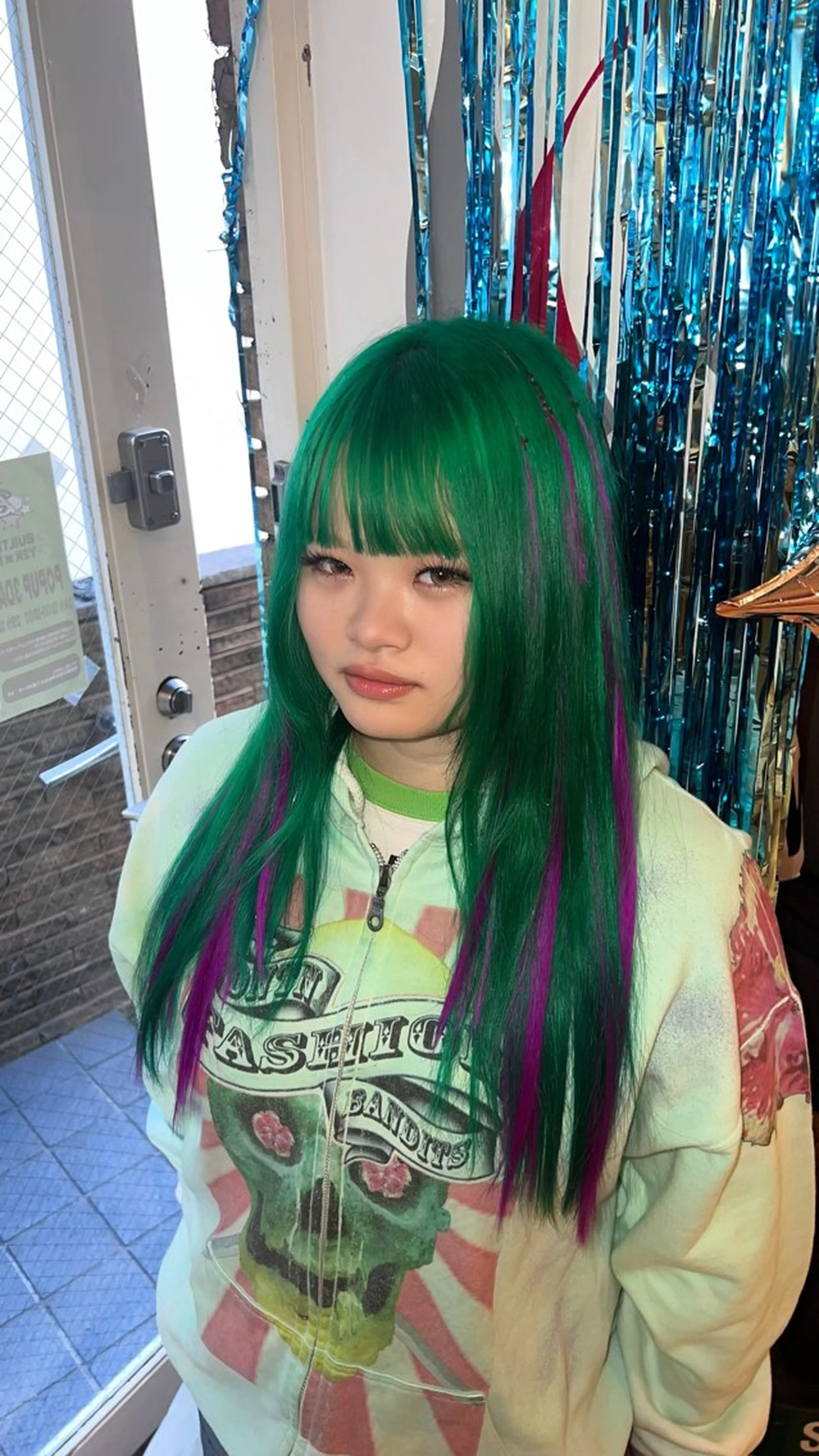 カラー デザインカラー ハイライトカラー 個性的カラー ☆≡ねねのヘアスタイル