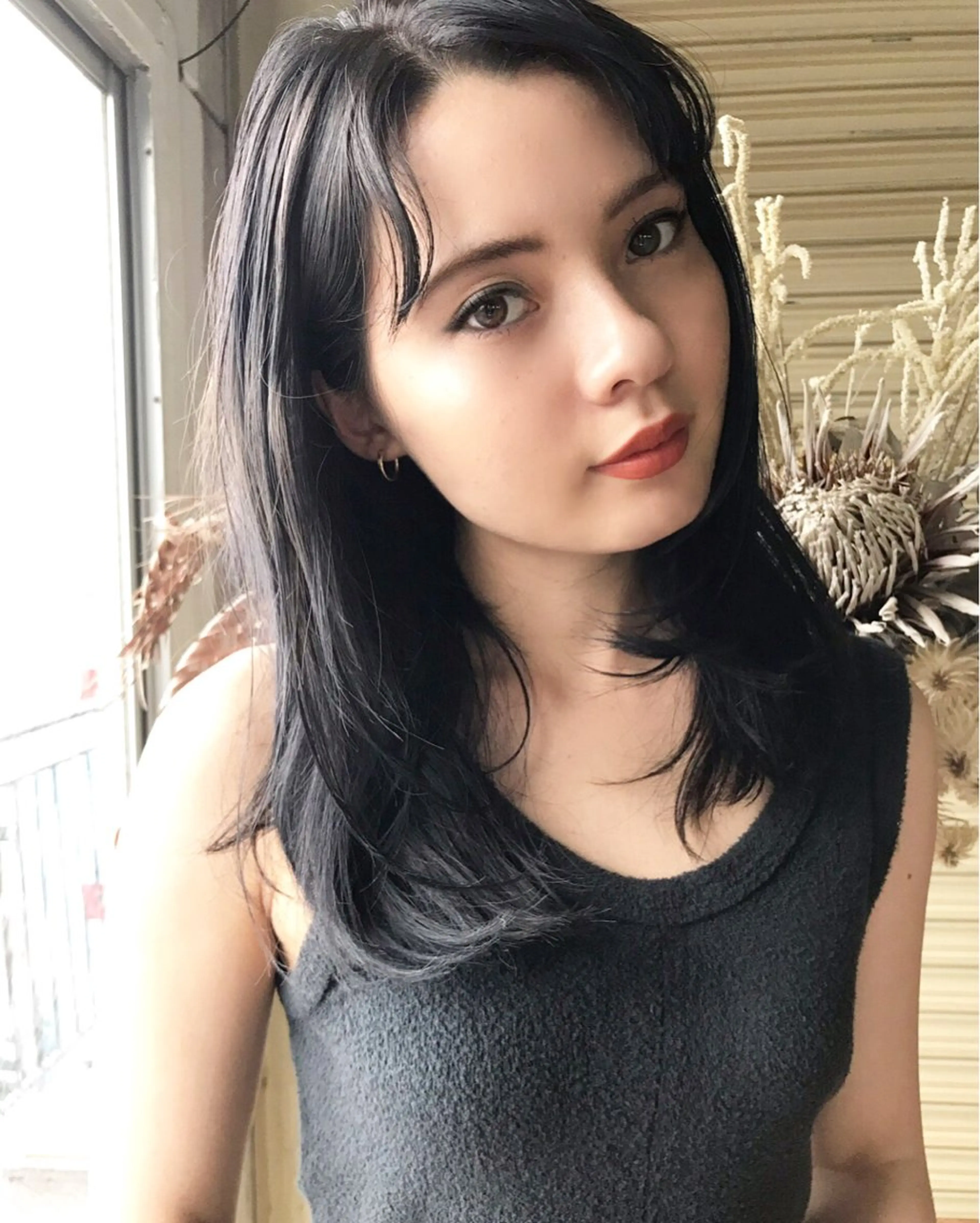 セミロング カラー ブリーチ 透明感カラー ブリーチなしカラー ENO センター南のヘアスタイル