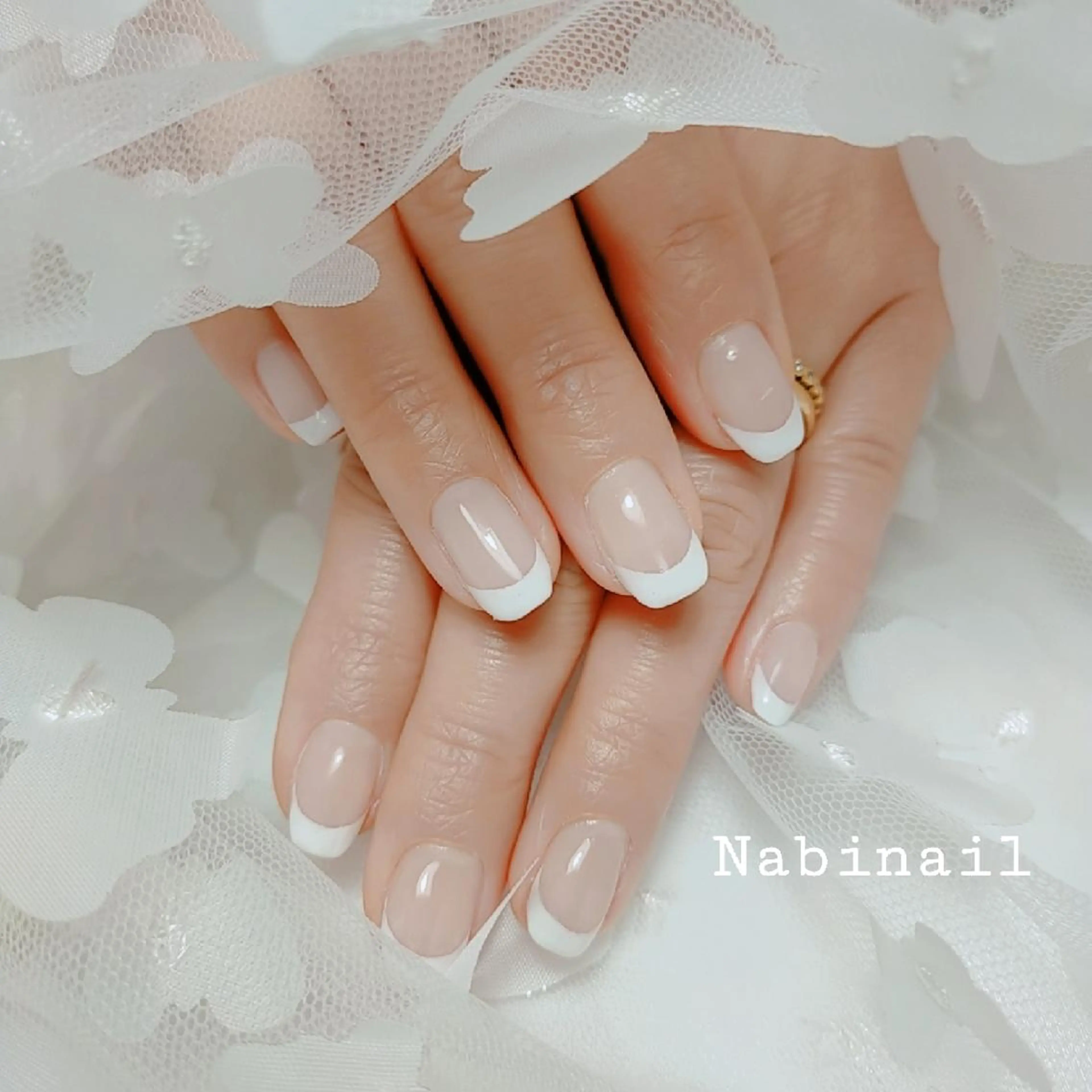 ネイル フレンチネイル 西日暮里 Nabinailのネイルデザイン