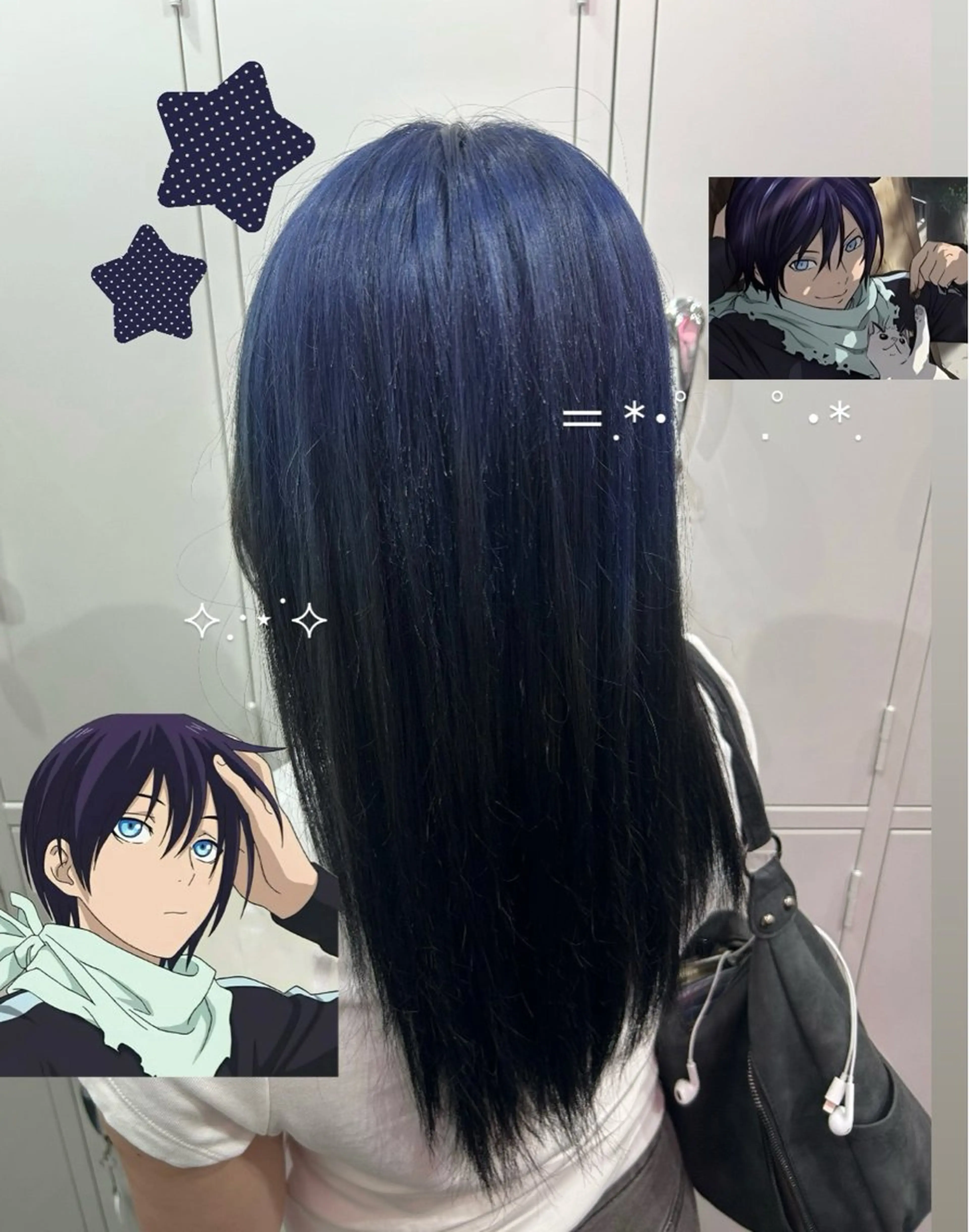 セミロング ヘアカラー トリートメント 🪼モモカ/デザイン ハイトーン🪼⟡.·のヘアスタイル