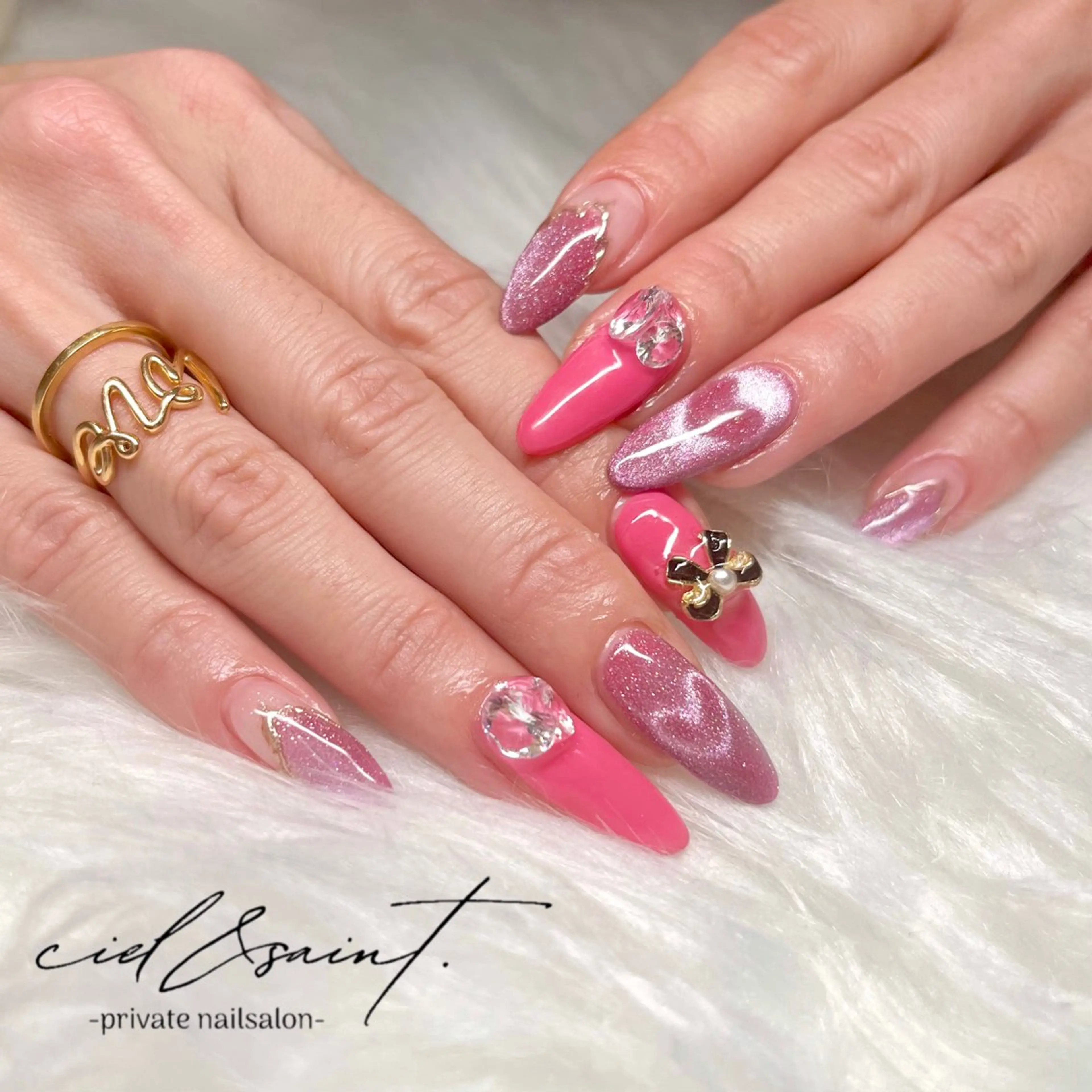 ネイル ハンドネイル nail salon ciel&saintのネイルデザイン