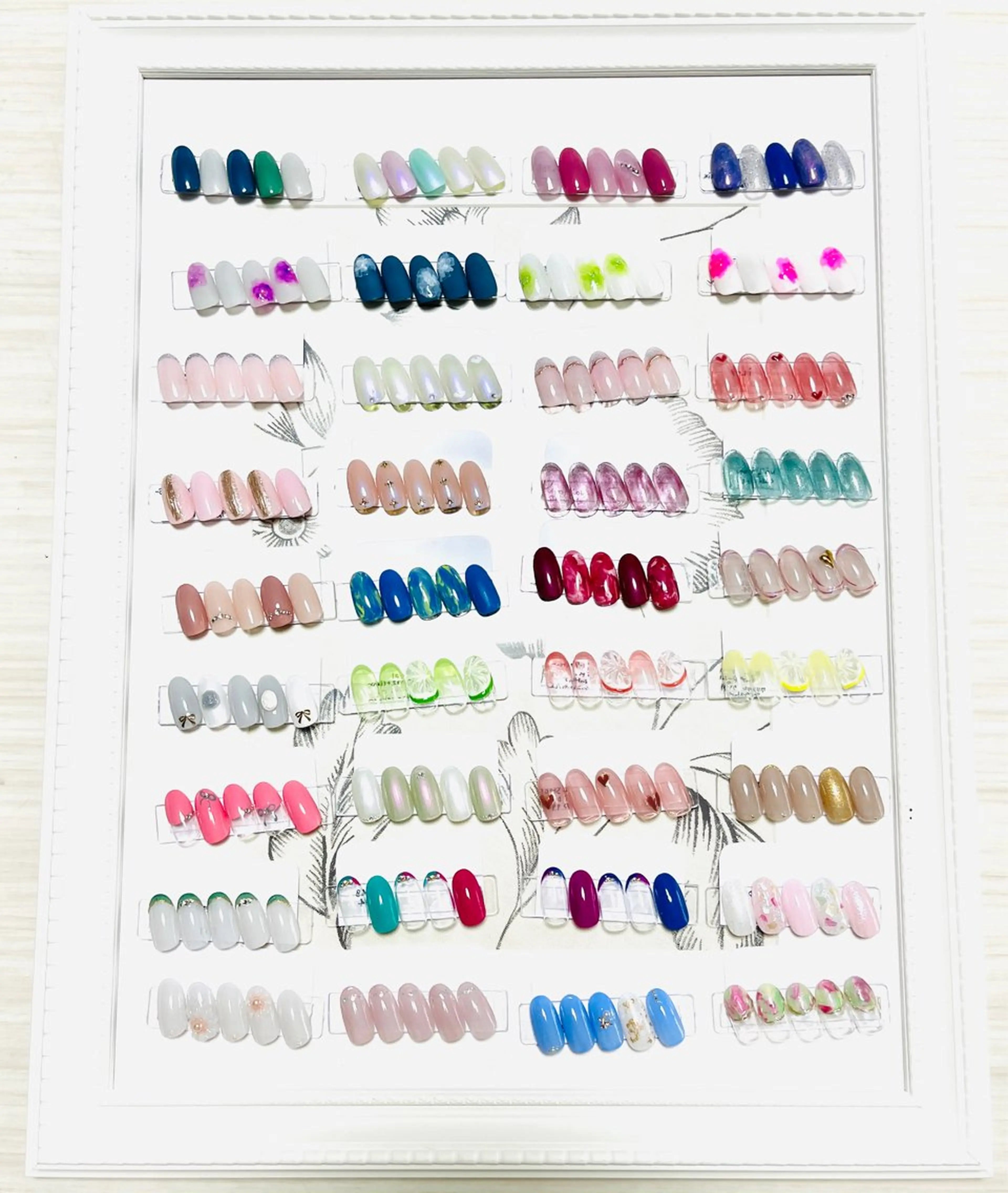 ネイリストのおすすめデザインA🩵オフ込み🩷サンプルよりお選びいただけます💜の写真