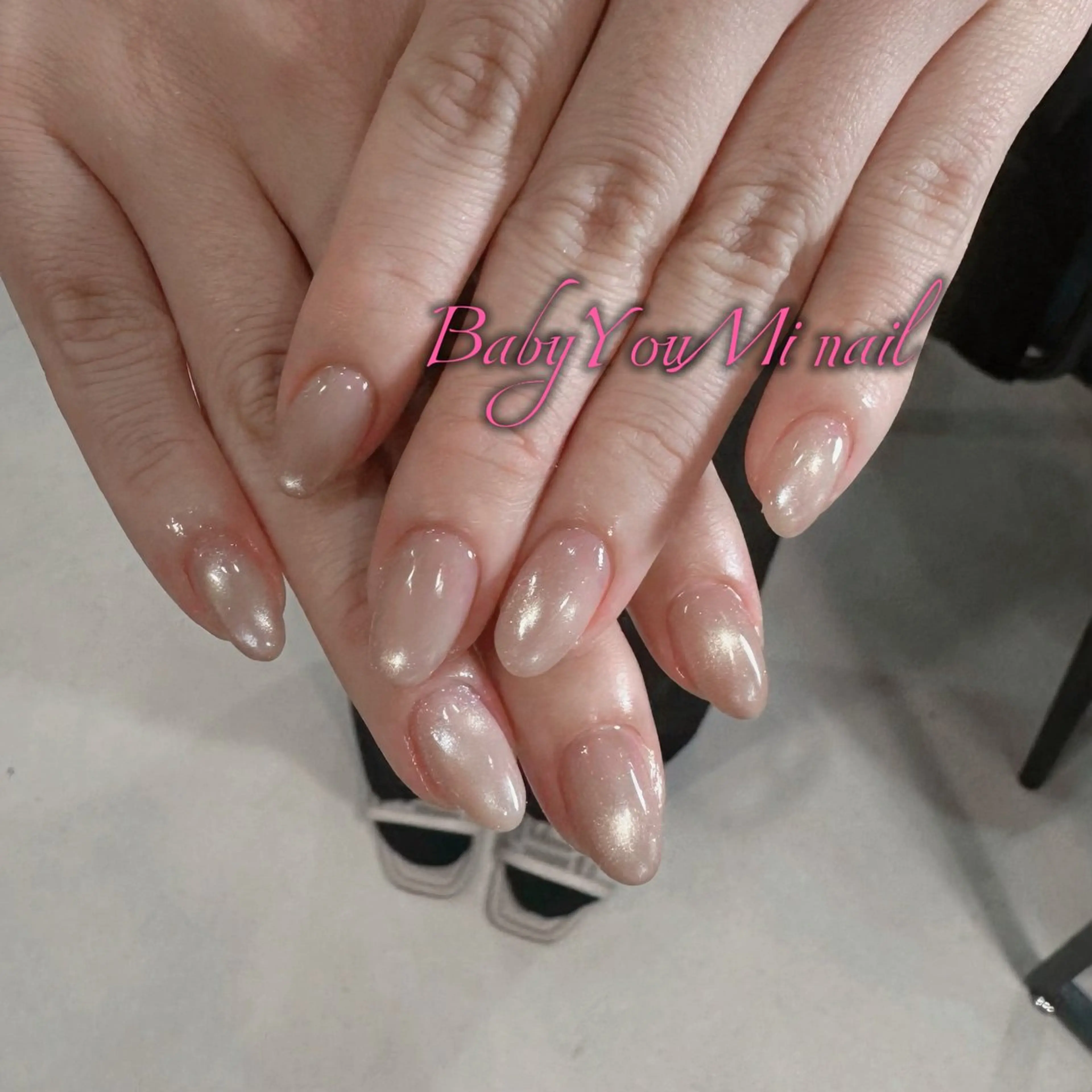 ネイル オーロラネイル フラワーネイル フットネイル フレンチネイル ジェルネイル ハンドネイル BabyYouMi ねねのネイルデザイン