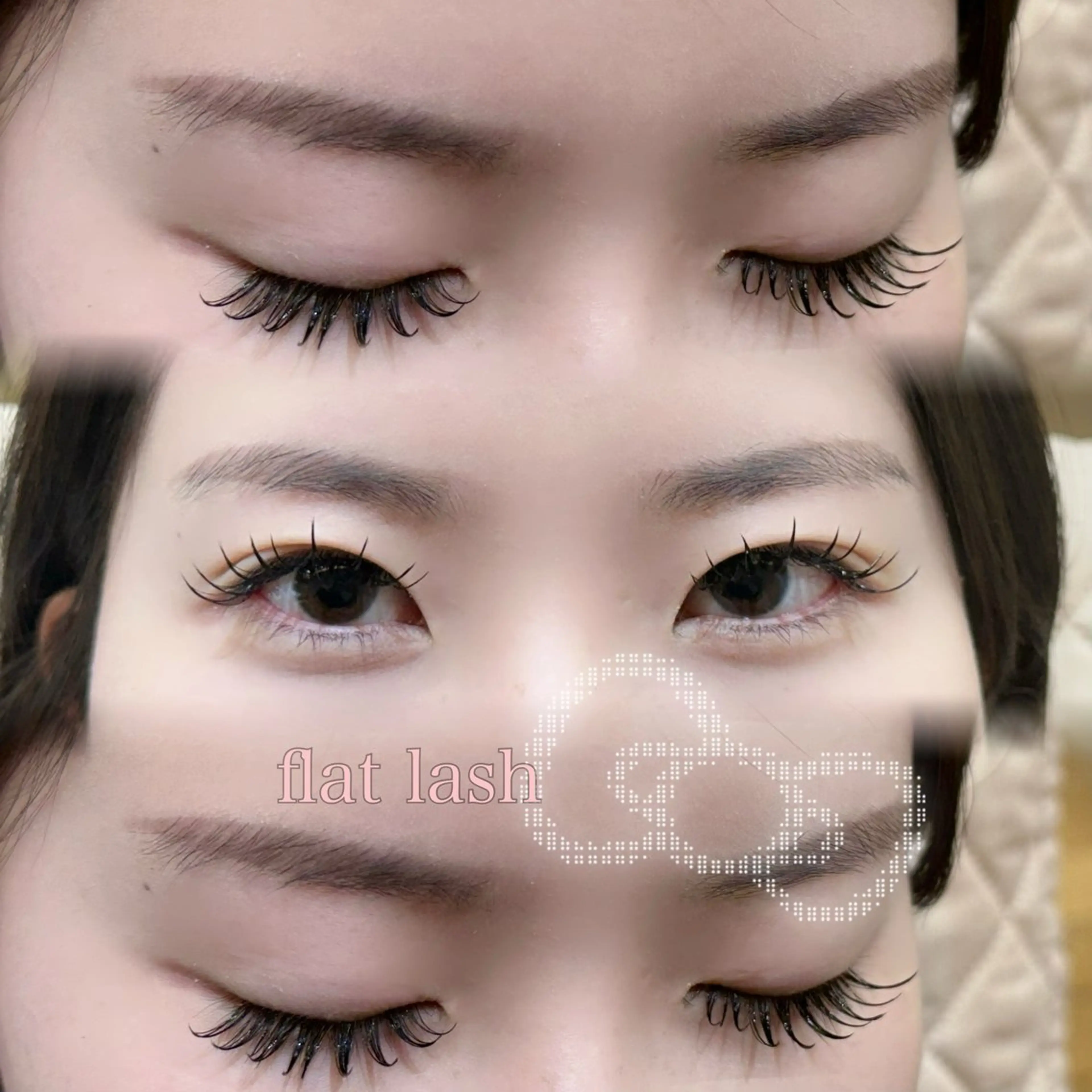 【🎀セットメニュー🎀】フラットラッシュ100本＆下エクステ40本まで ♡の写真