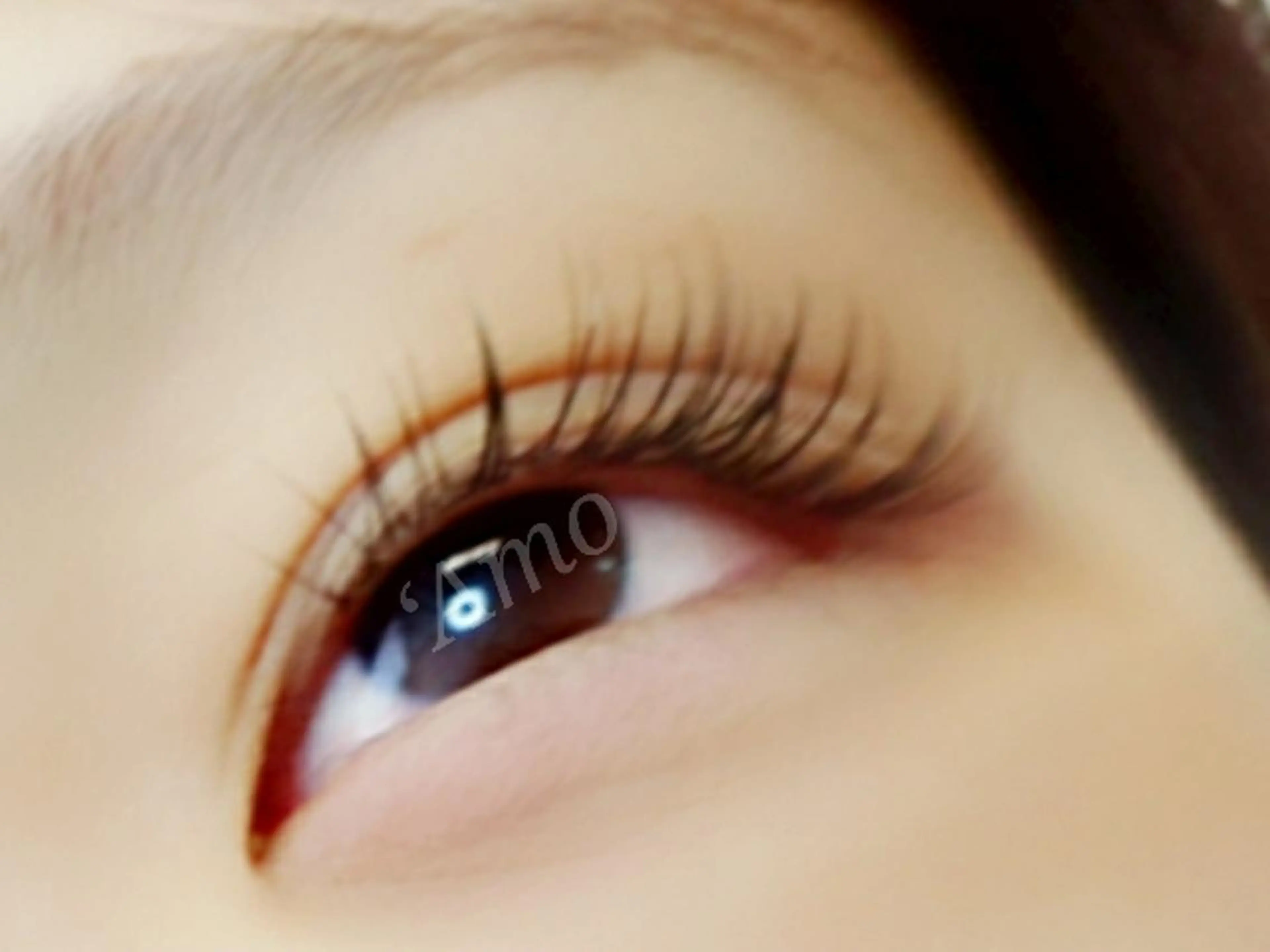 マツエク・マツパ Cカール キュート フラットラッシュ ナチュラル マツエク ‘Amo アモのマツエク・マツパデザイン