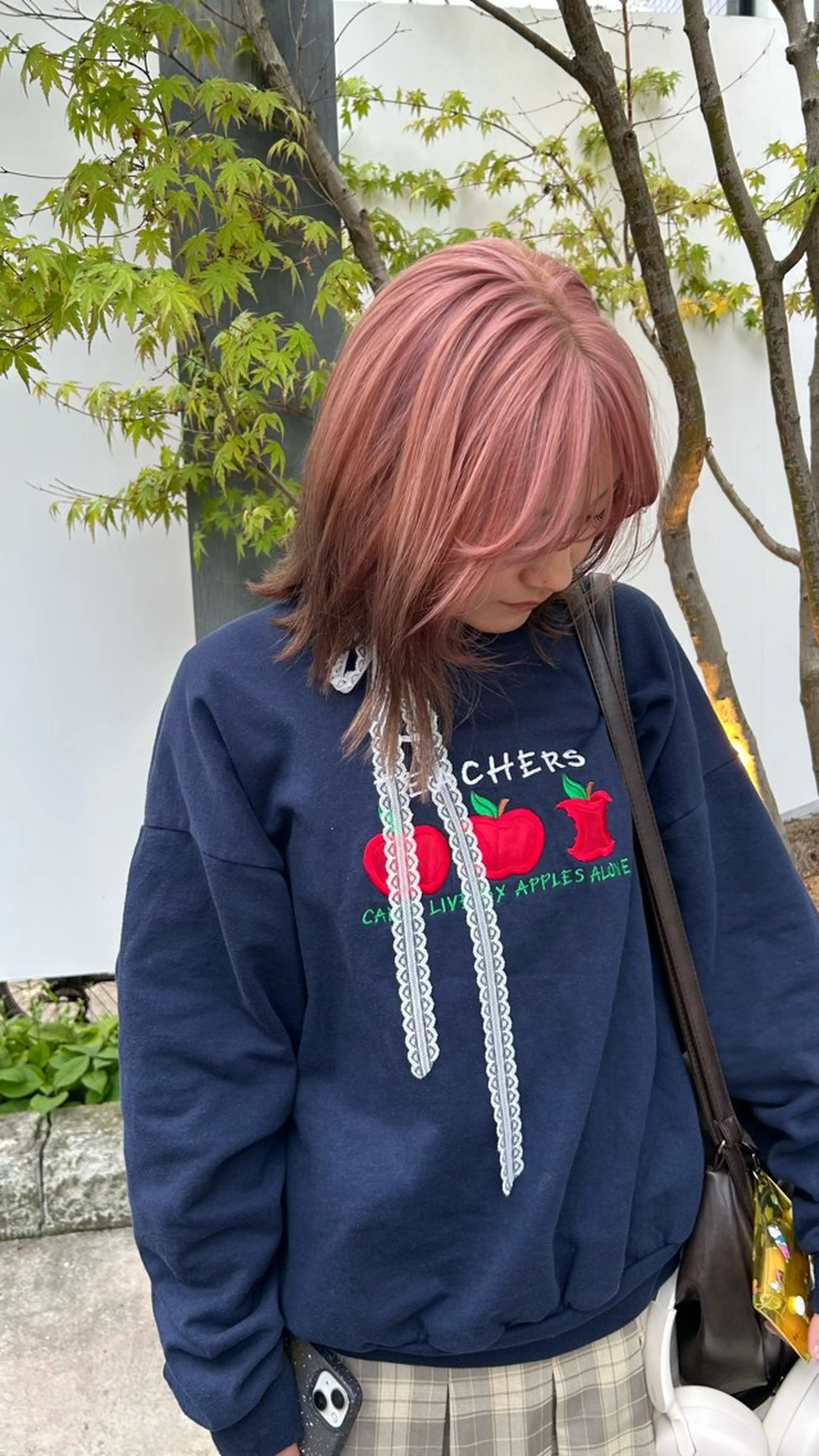 ミディアム カラー カット ヘアカラー トリートメント じゅわっと暖色カラー 🍊Moemiのヘアスタイル