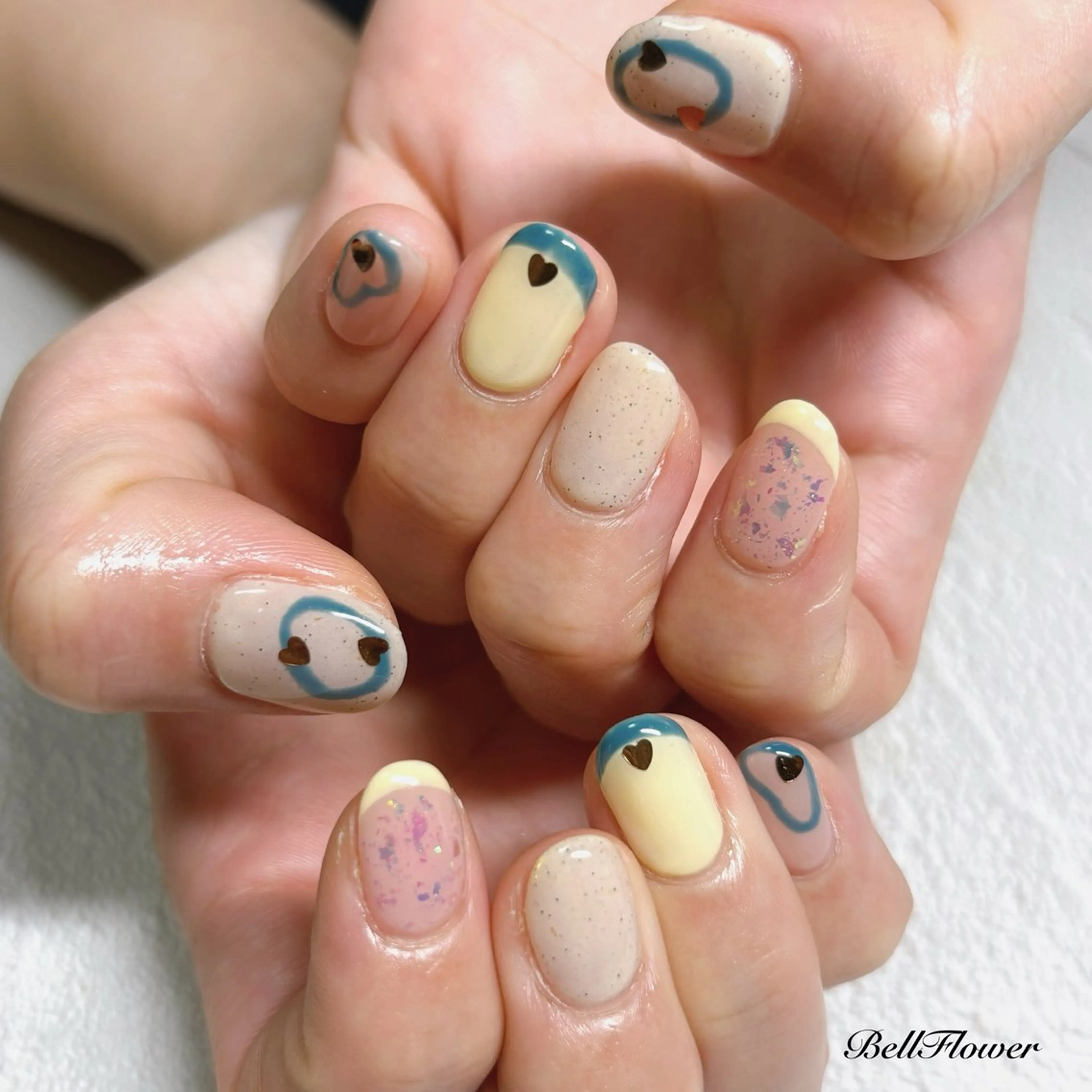 ネイル ハンドネイル Bell Flowerのネイルデザイン