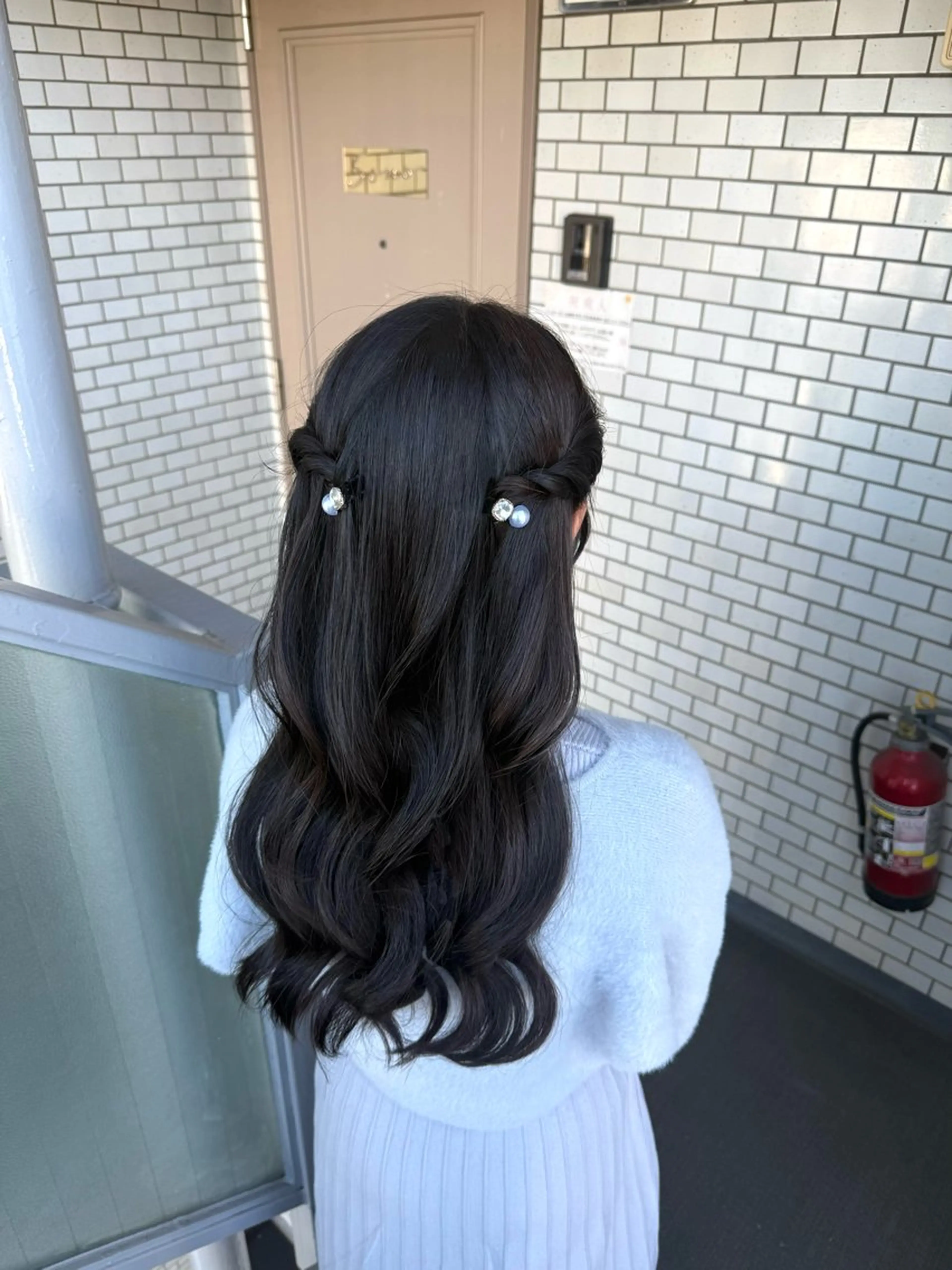 ロング ヘアアレンジ 成人式 ハーフアップ 結婚式・ブライダル デート 卒業式のヘアスタイル ヘアセット 褒められヘアメイク /‎ボブ女子🐶みおのその他イメージ