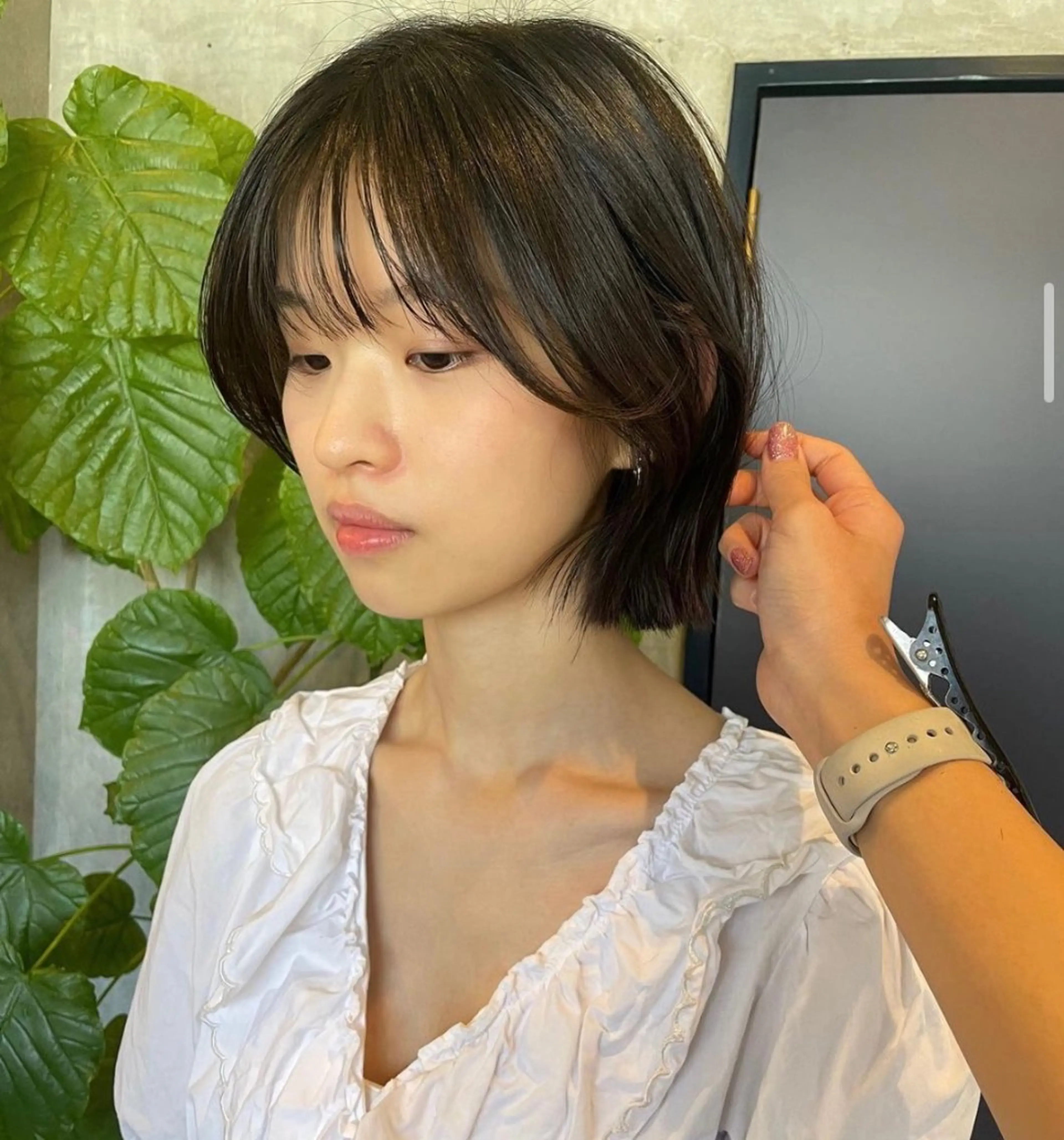 ミディアム くびれヘア risako🇰🇷 韓国ヘア/レイヤーのヘアスタイル