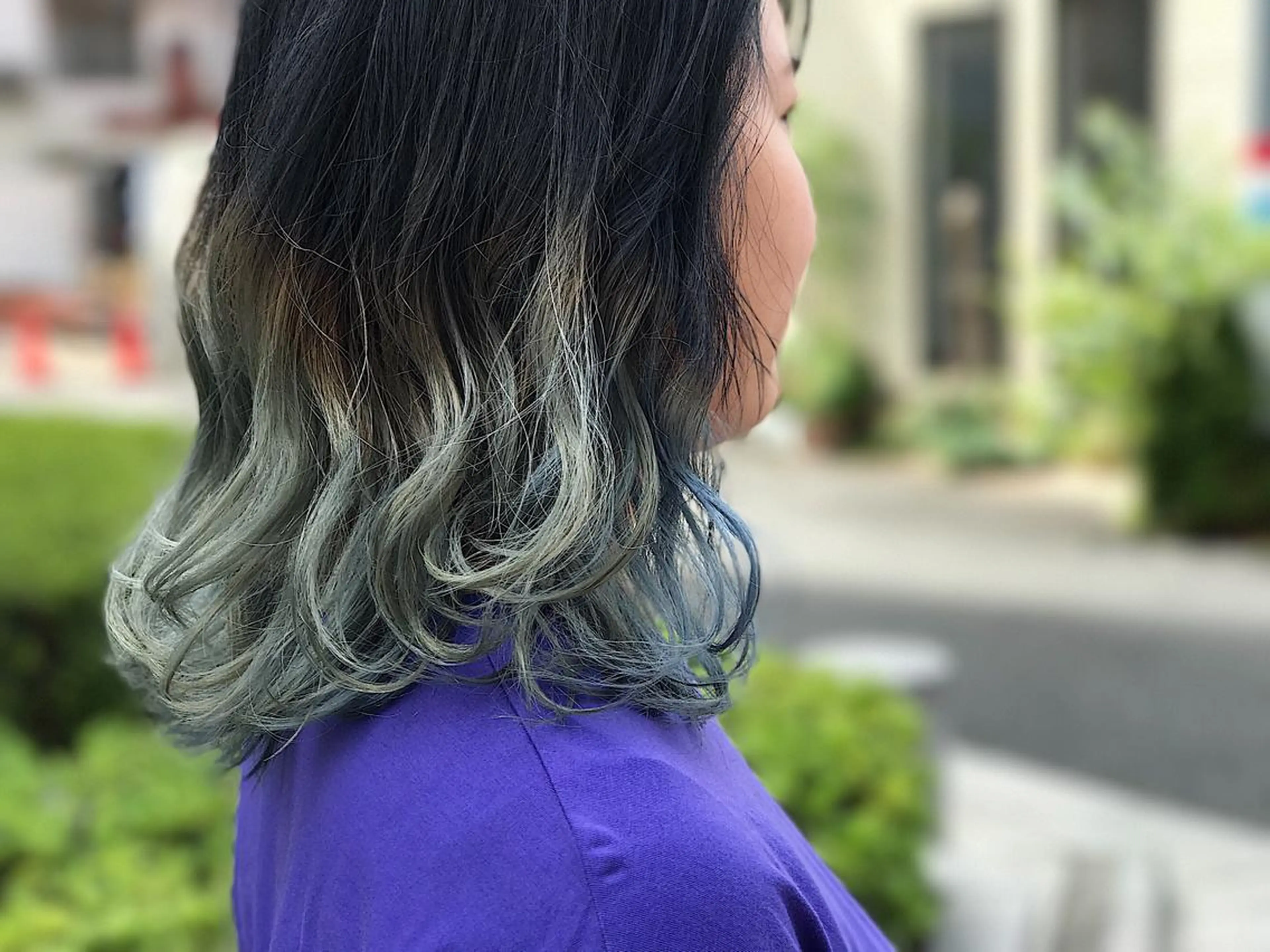 ミディアム Lond enikaのヘアスタイル