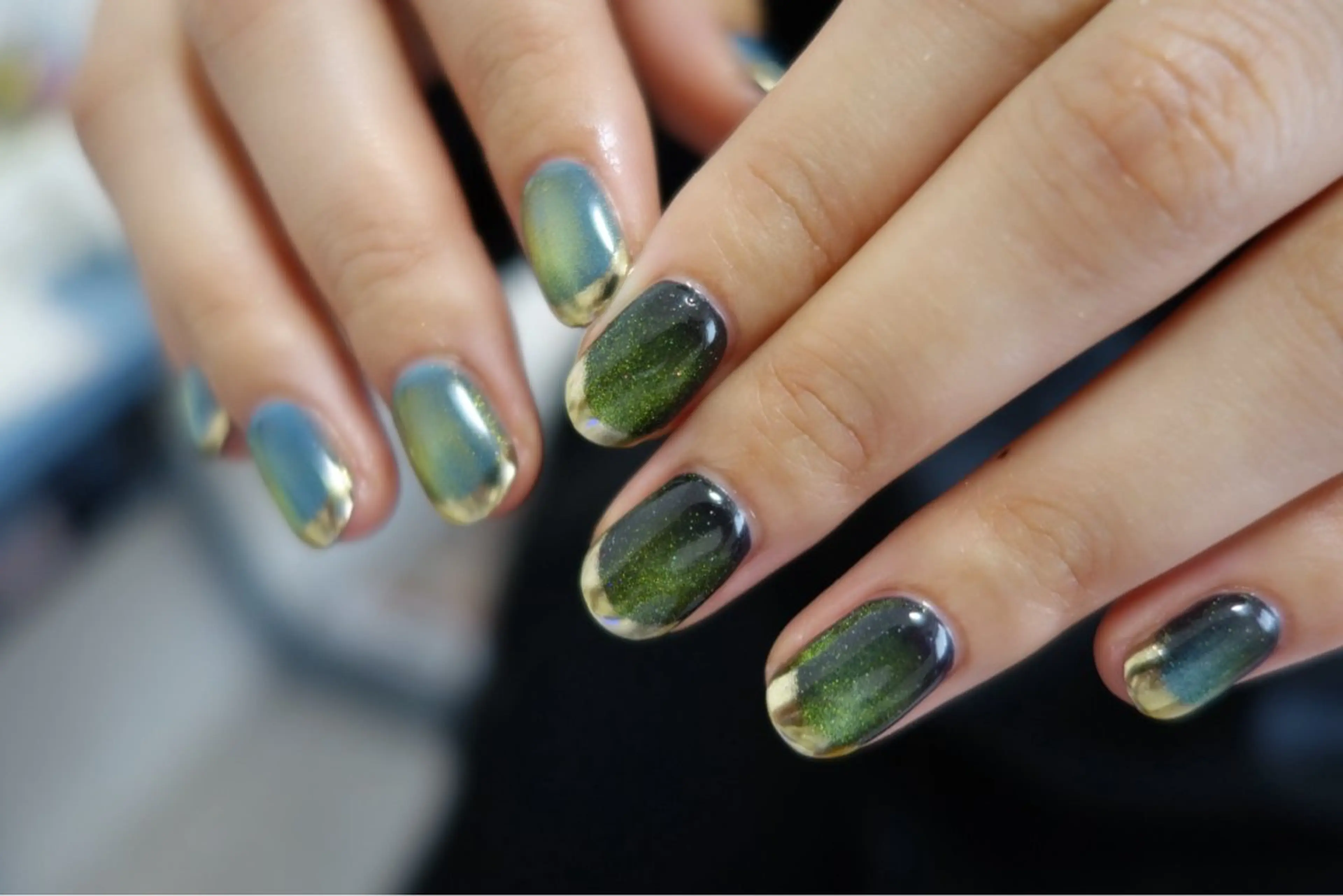 ネイル ミラーネイル ハンドネイル tsumeasobi所属・tsumeasobi 🪬macoのネイルデザイン