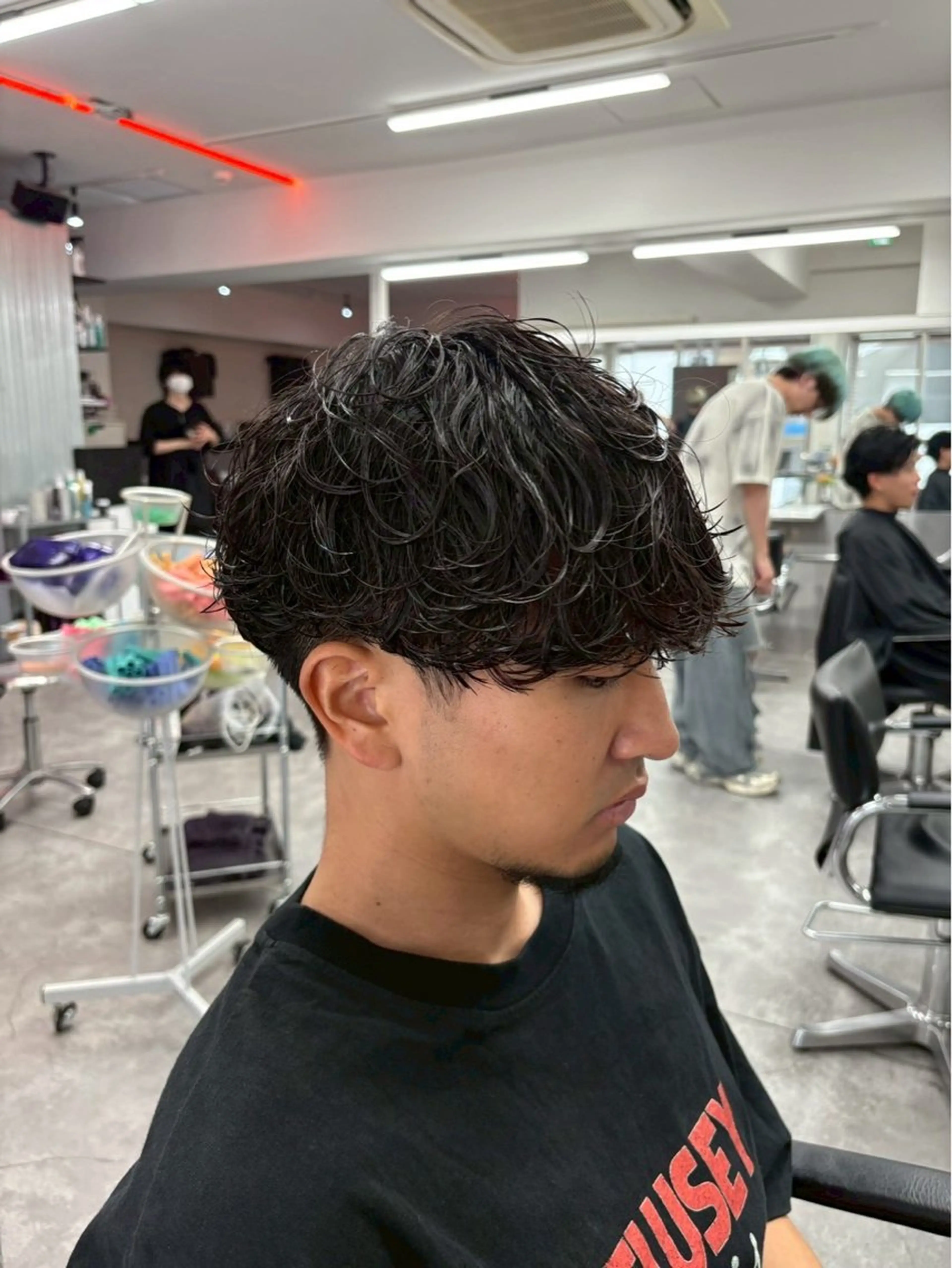 パーマ メンズ メンズ特化✨️ 韓国風パーマ🔥一八のヘアスタイル