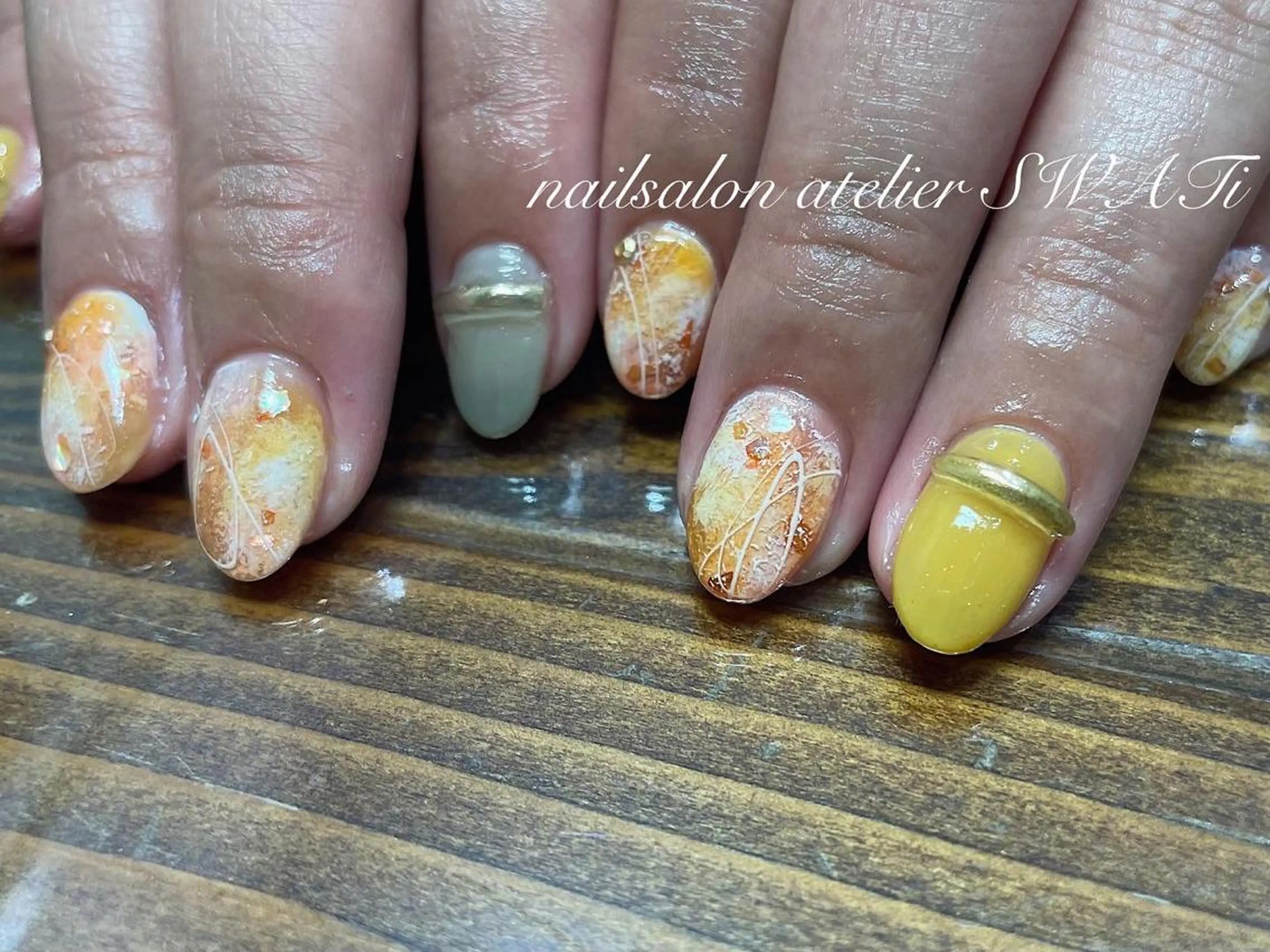 ネイル ヘアーサロン大野所属・nailsalon SWATiのネイルデザイン