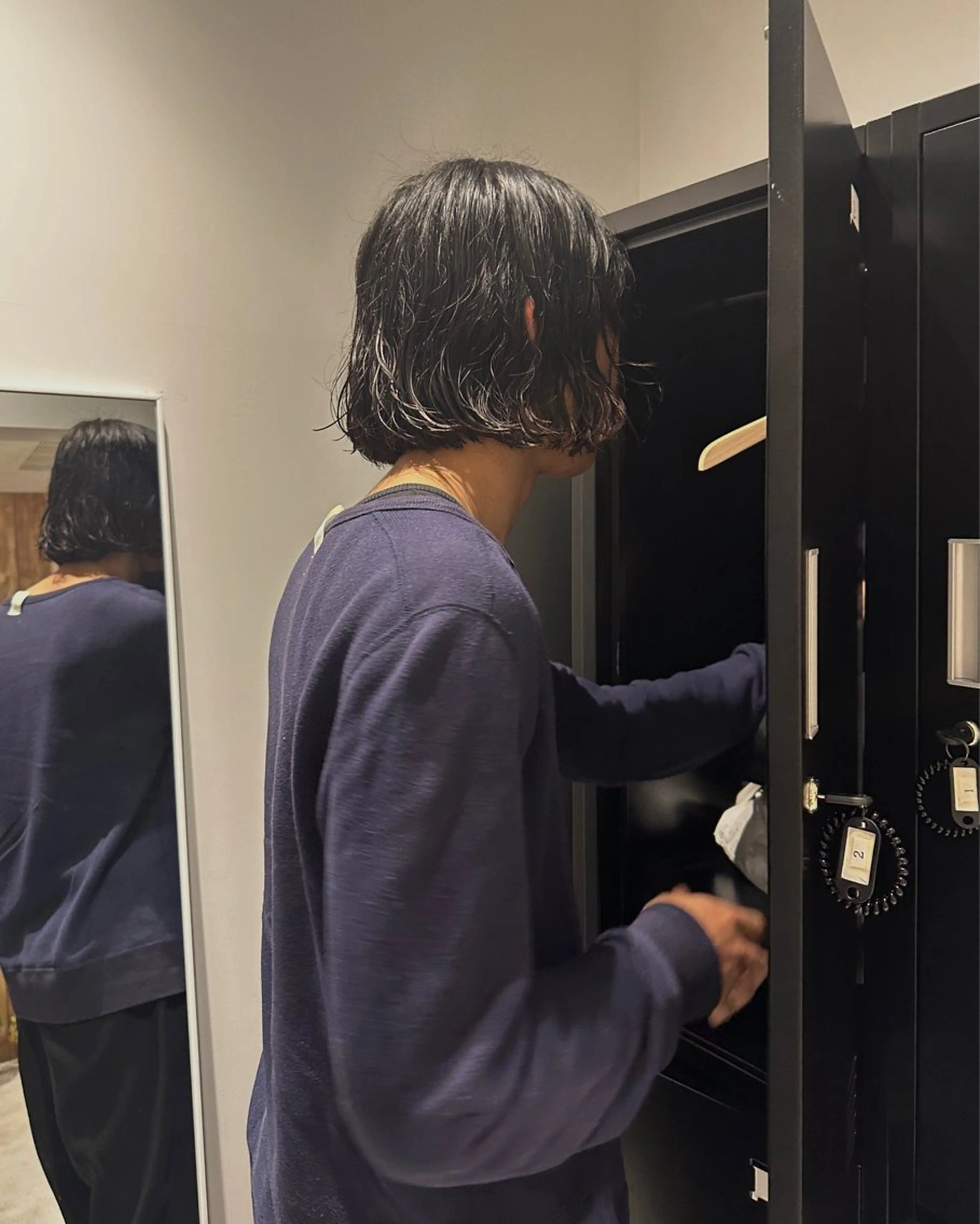 パーマ メンズ 松本 雪愛のヘアスタイル