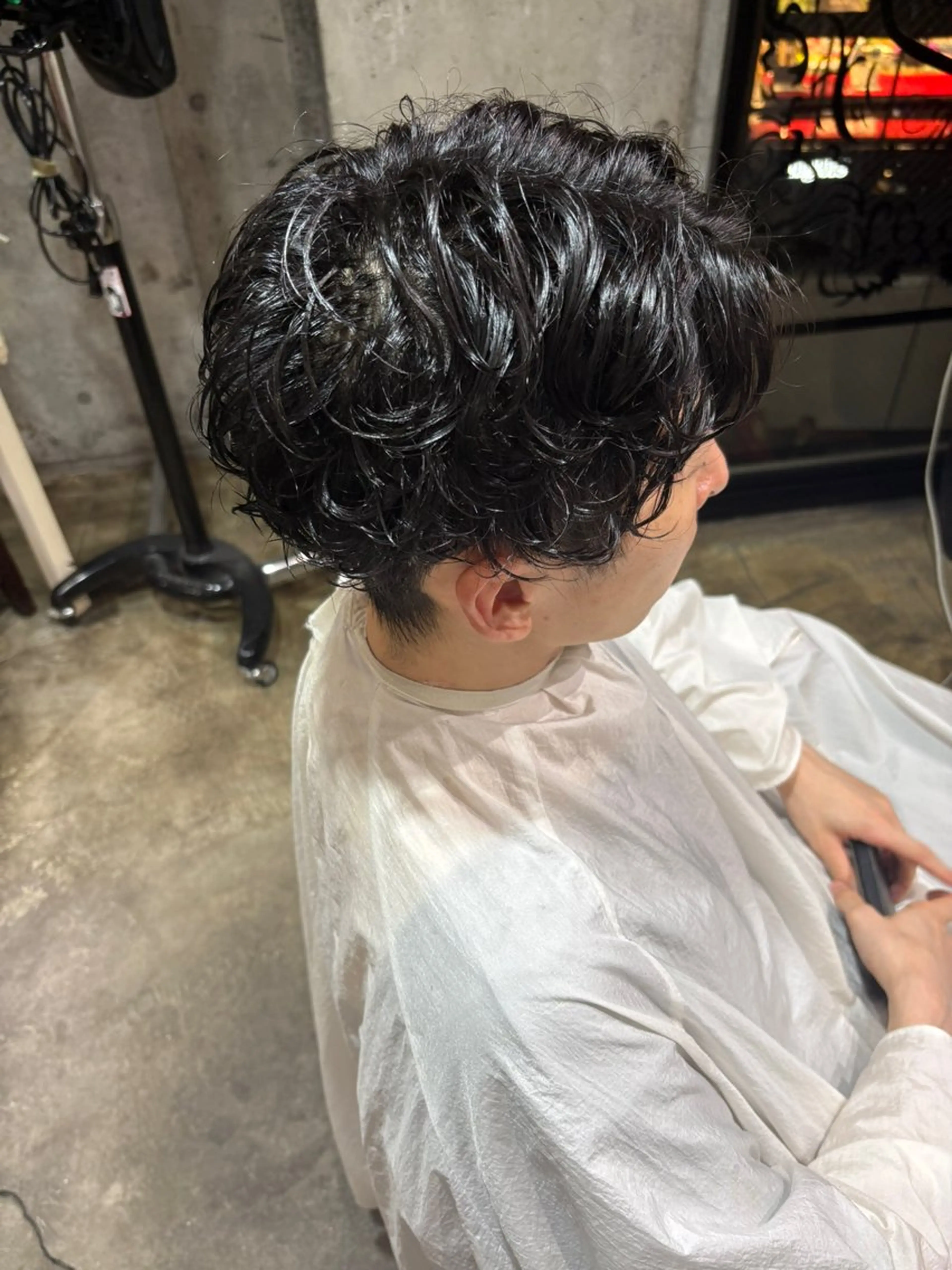 ショート カット メンズパーマ/暖色 tsugu💞のヘアスタイル