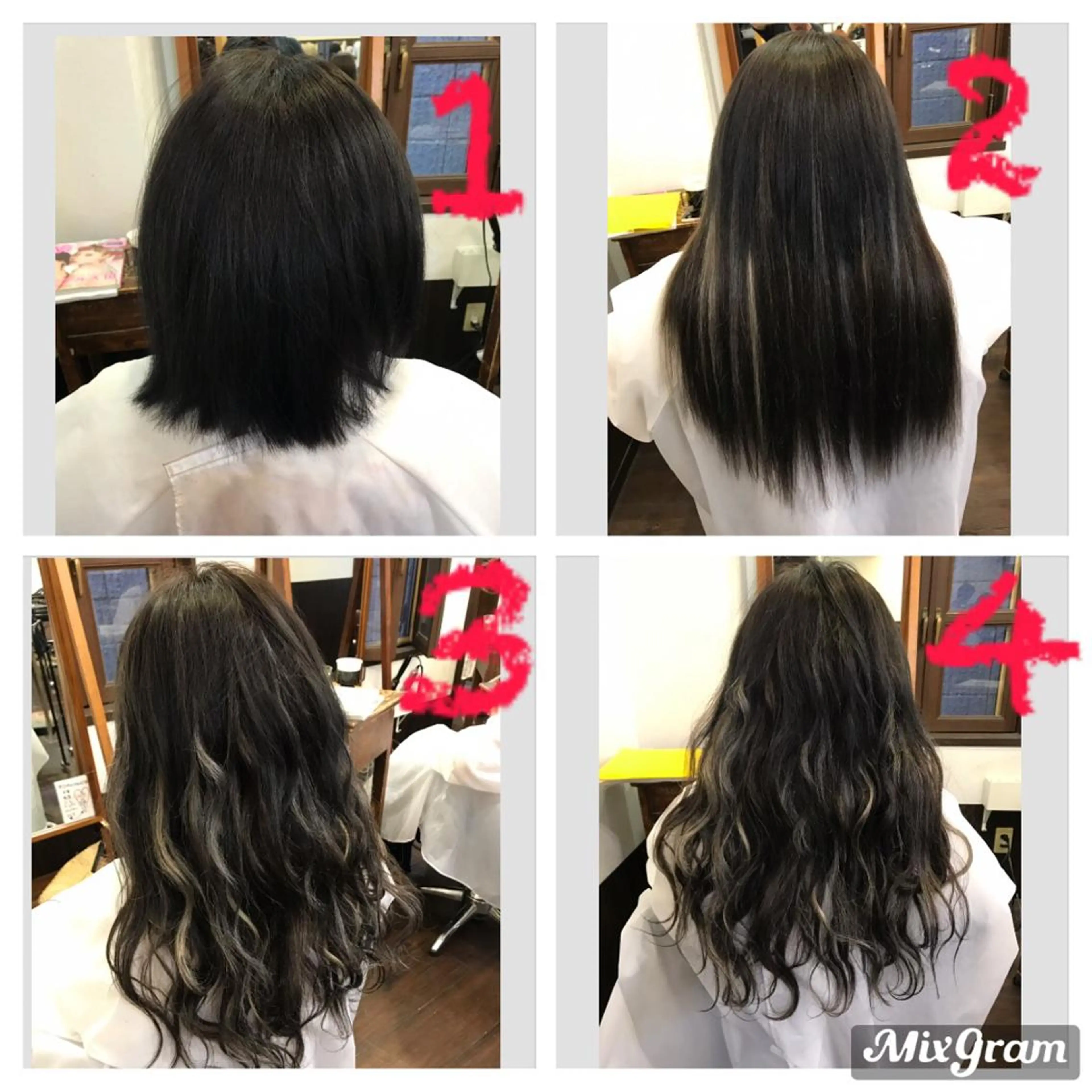 ロング カラー エクステ ヘアカラー エクステ ていねい技術No.1 🌈諏訪 健太のヘアスタイル