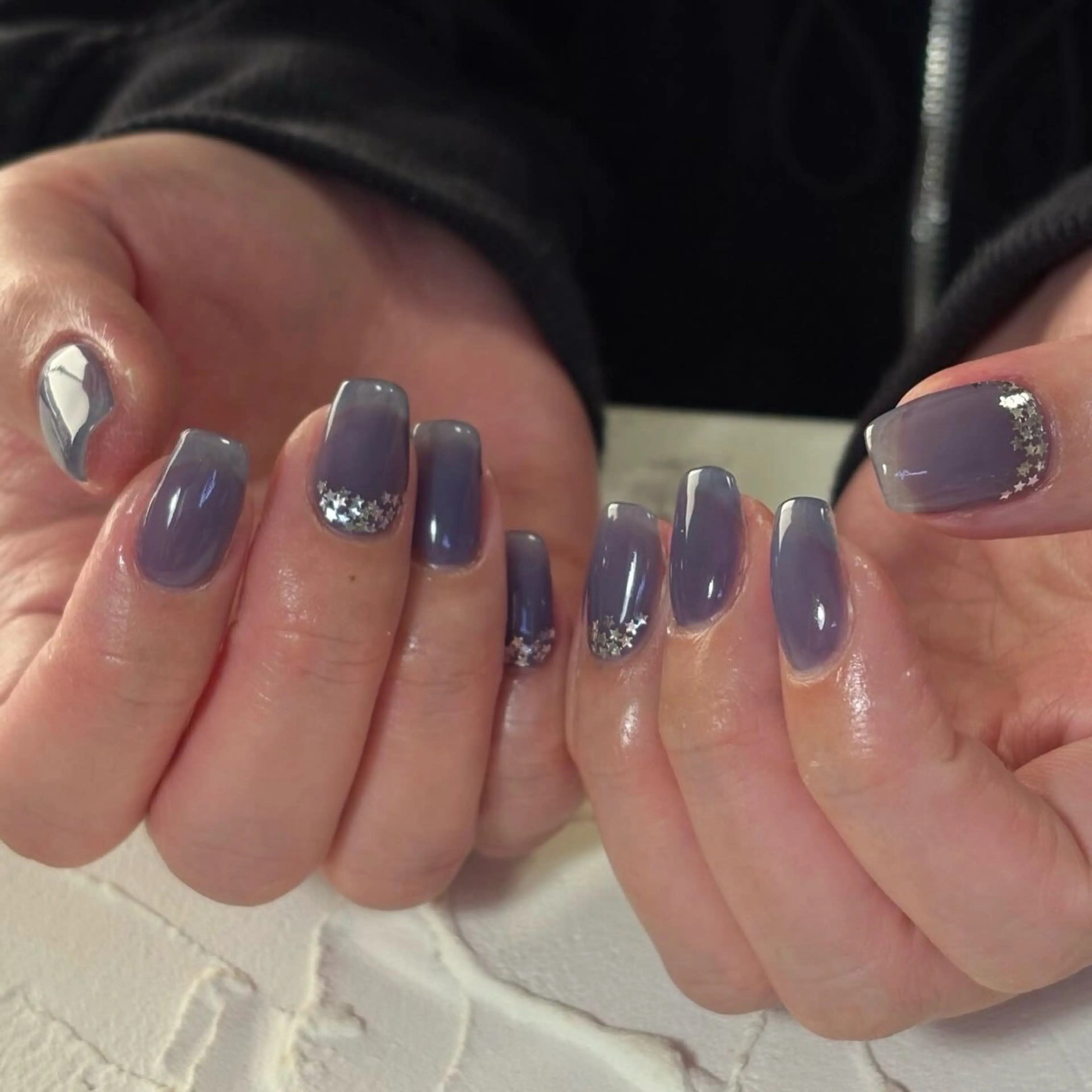 ネイル ホログラムネイル ハンドネイル Lofinails ちひろのネイルデザイン