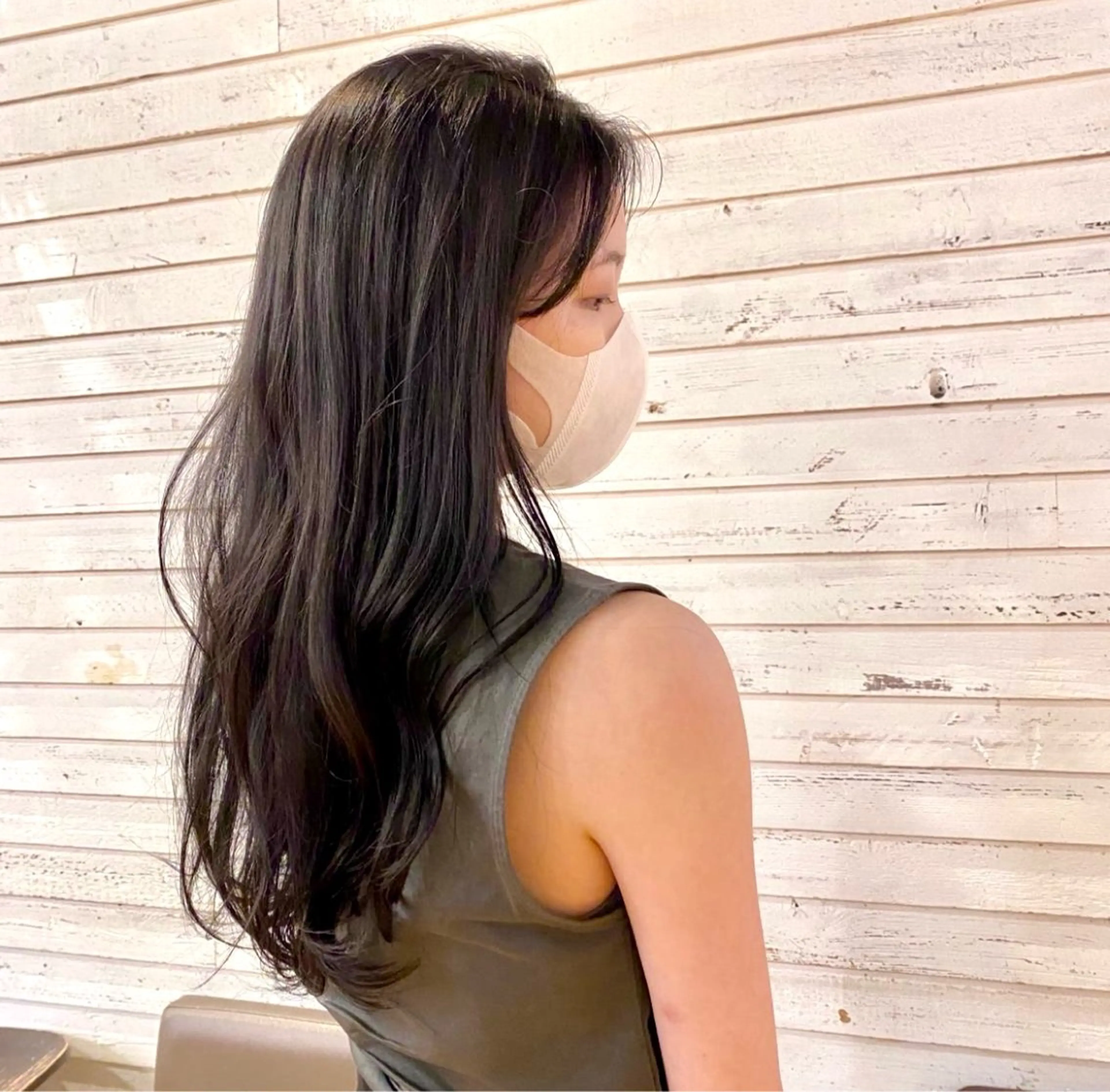 ミディアム カラー パーマ カット ヘアカラー トリートメント レイヤー/透明感/ 髪質改善🩵NANAのヘアスタイル