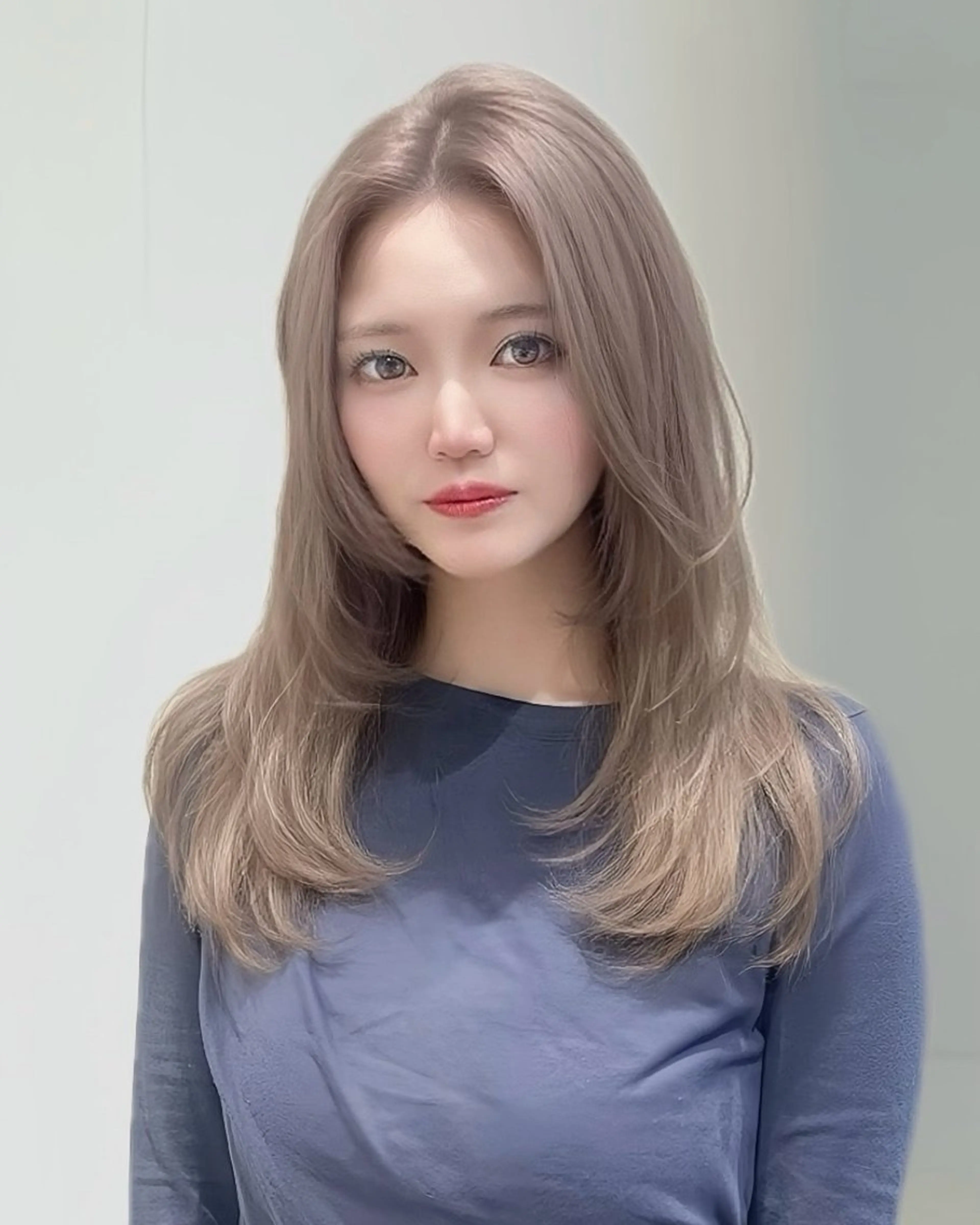 ロング カラー カット ヘアカラー トリートメント MIRAC所属・Ryoichi⛓️ 韓国ヘア/ハイトーンのヘアスタイル