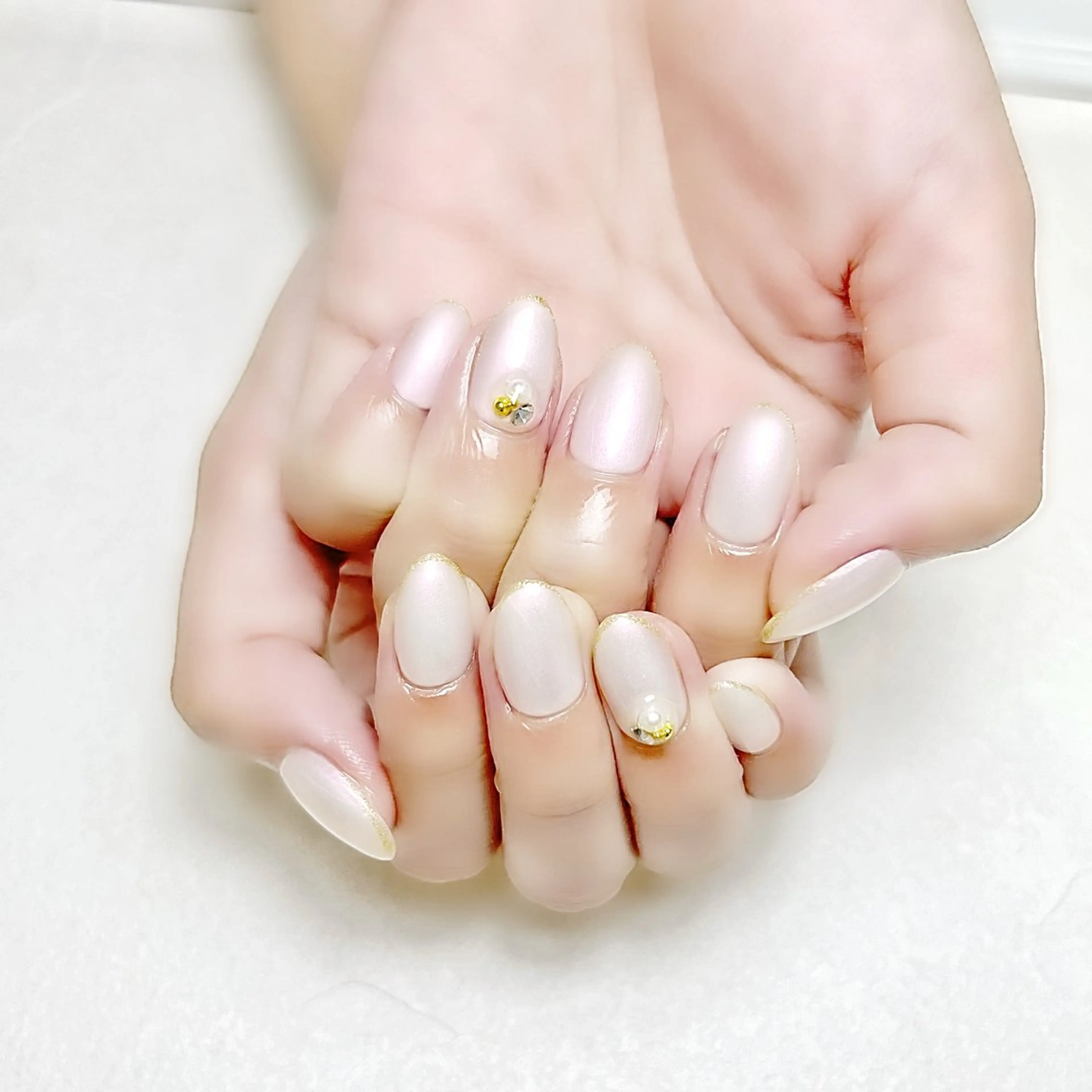ネイル ラメ(グリッター) オフィスネイル ワンカラーネイル rouse nail RISATOのネイルデザイン