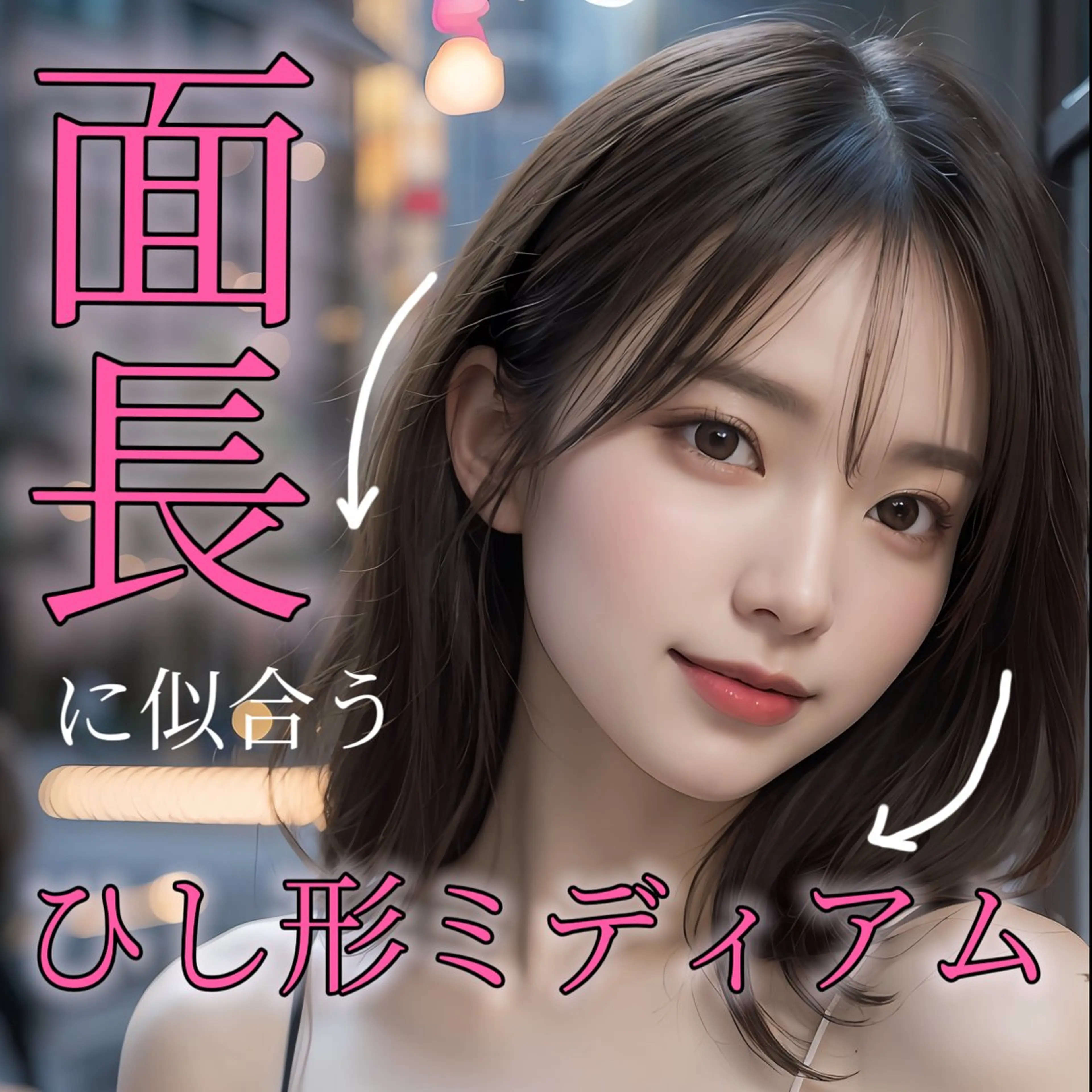 ミディアム カラー 韓国ヘア♡ 顔まわりカットayaのヘアスタイル