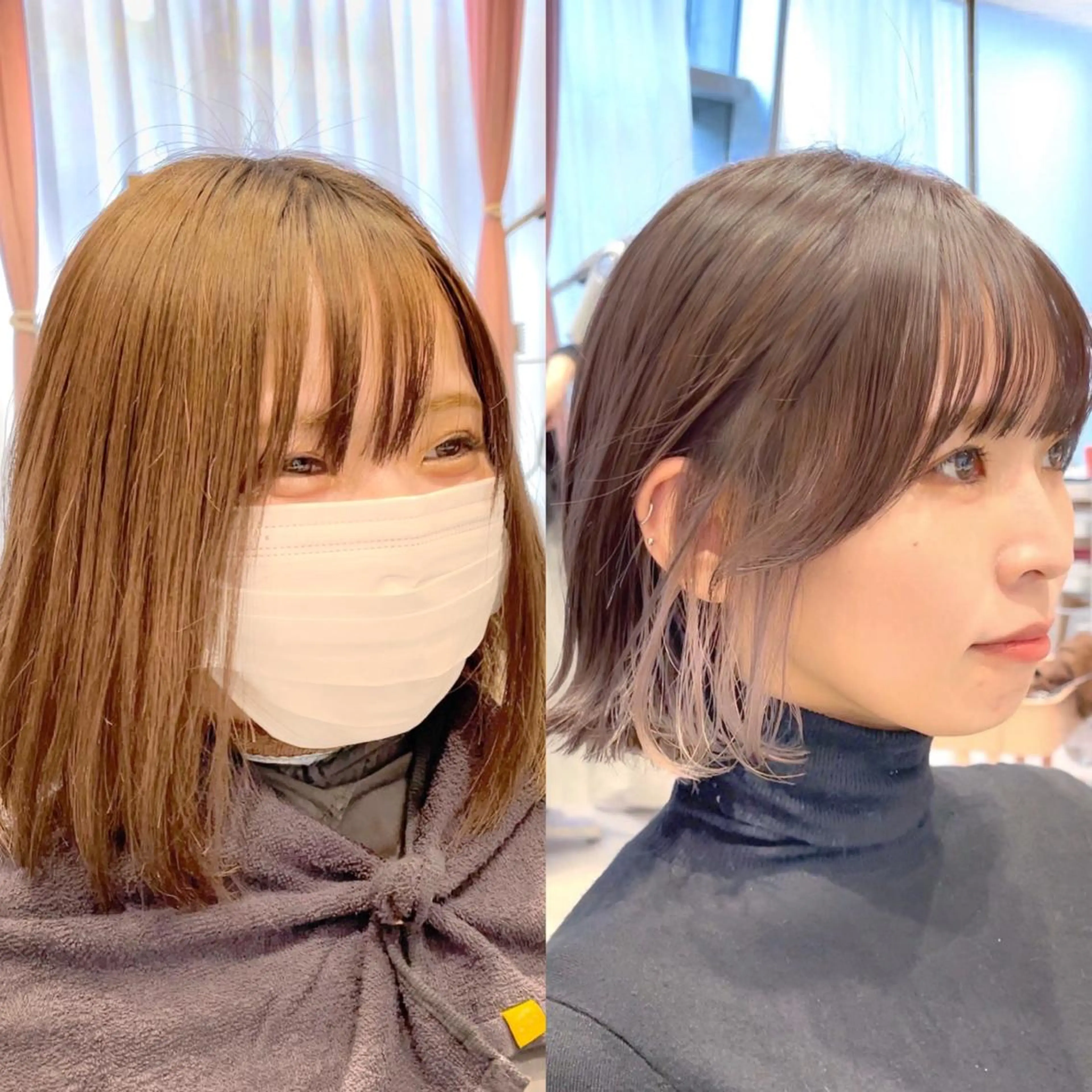 ミディアム カラー パーマ ヘアアレンジ レイヤーカット/ボブ /縮毛矯正✨大輝のヘアスタイル