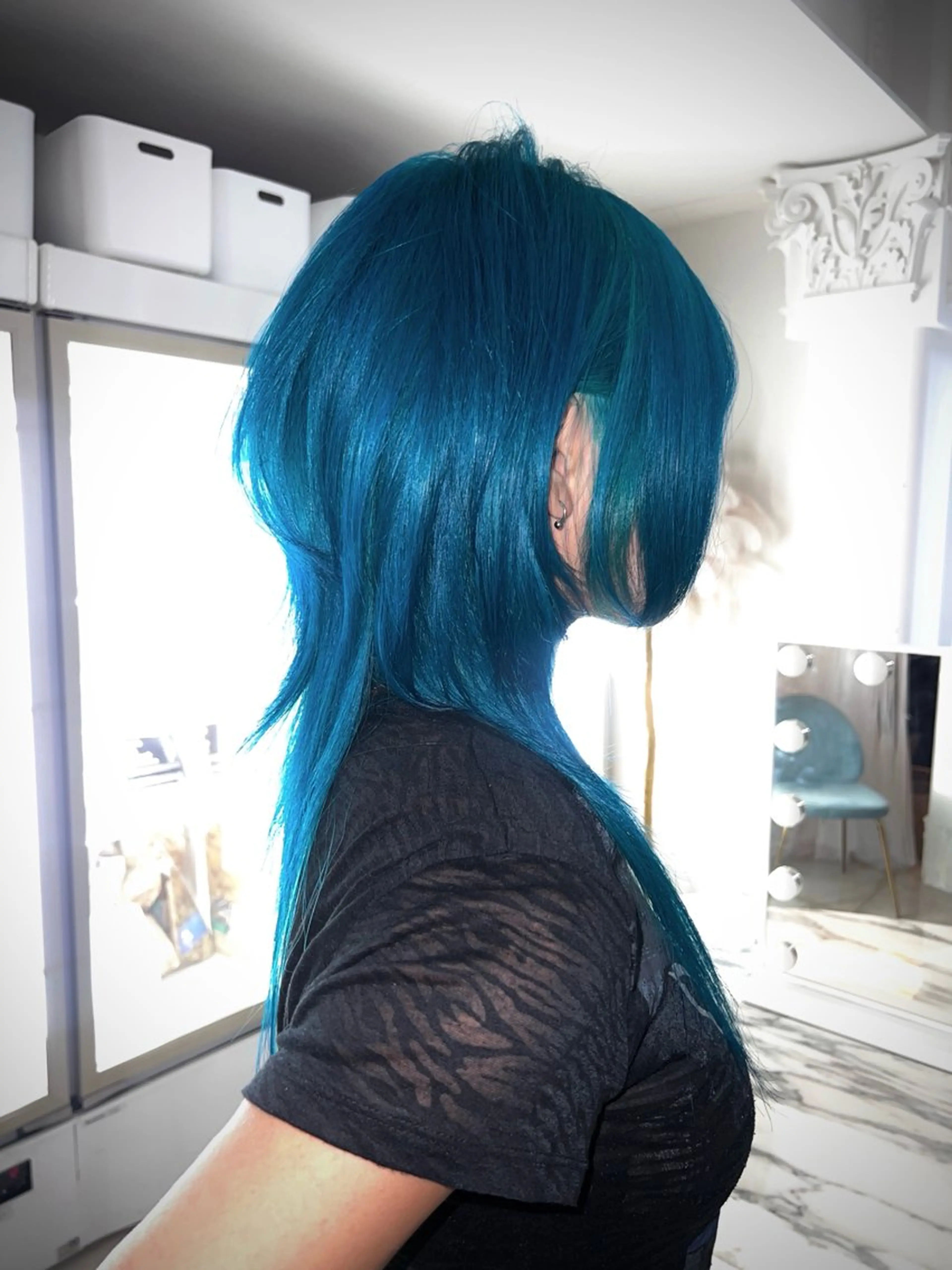 セミロング ヘアカラー AIRA/ブリーチ ‪/透明感カラーのヘアスタイル