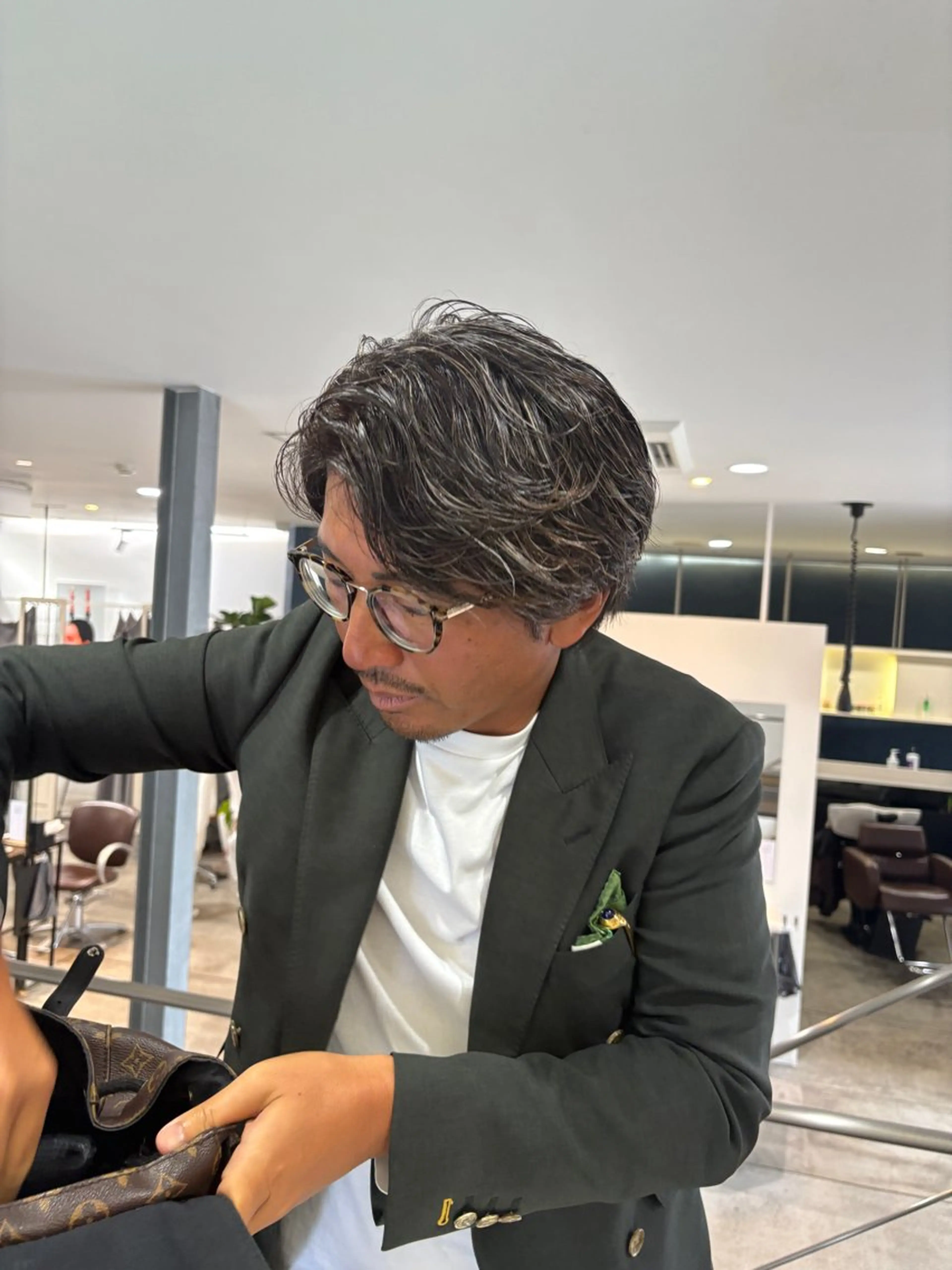 カラー メンズ メンズハイライト ハイライトカラー ＋Ｄ所属・INAGAKI KONOHAのヘアスタイル