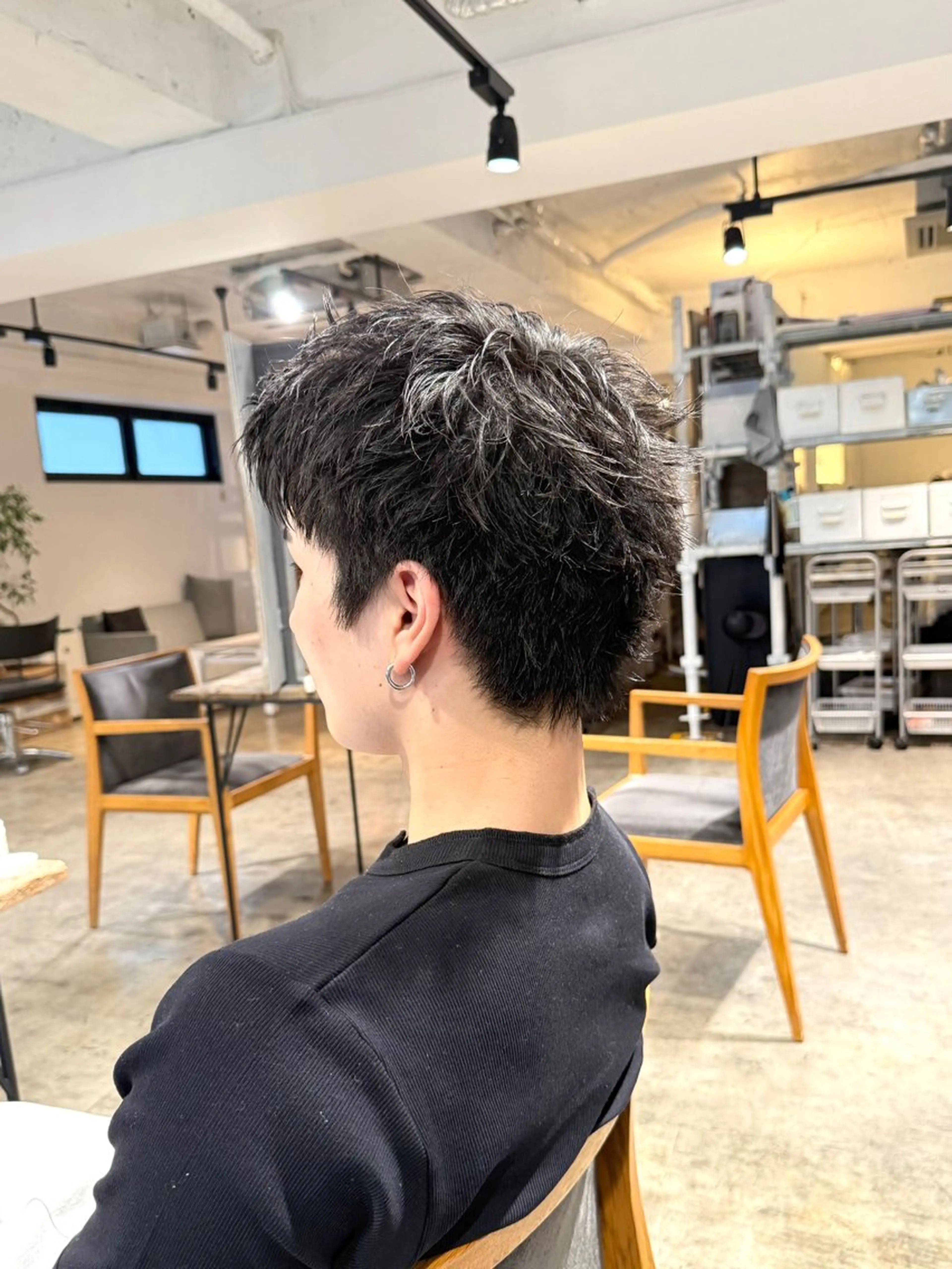 メンズ ダウンパーマ メンズパーマ スパイキーショート カット ヘアカラー パーマ トリートメント 骨格補正施術/メンズ 専門美容師/YUYAのヘアスタイル