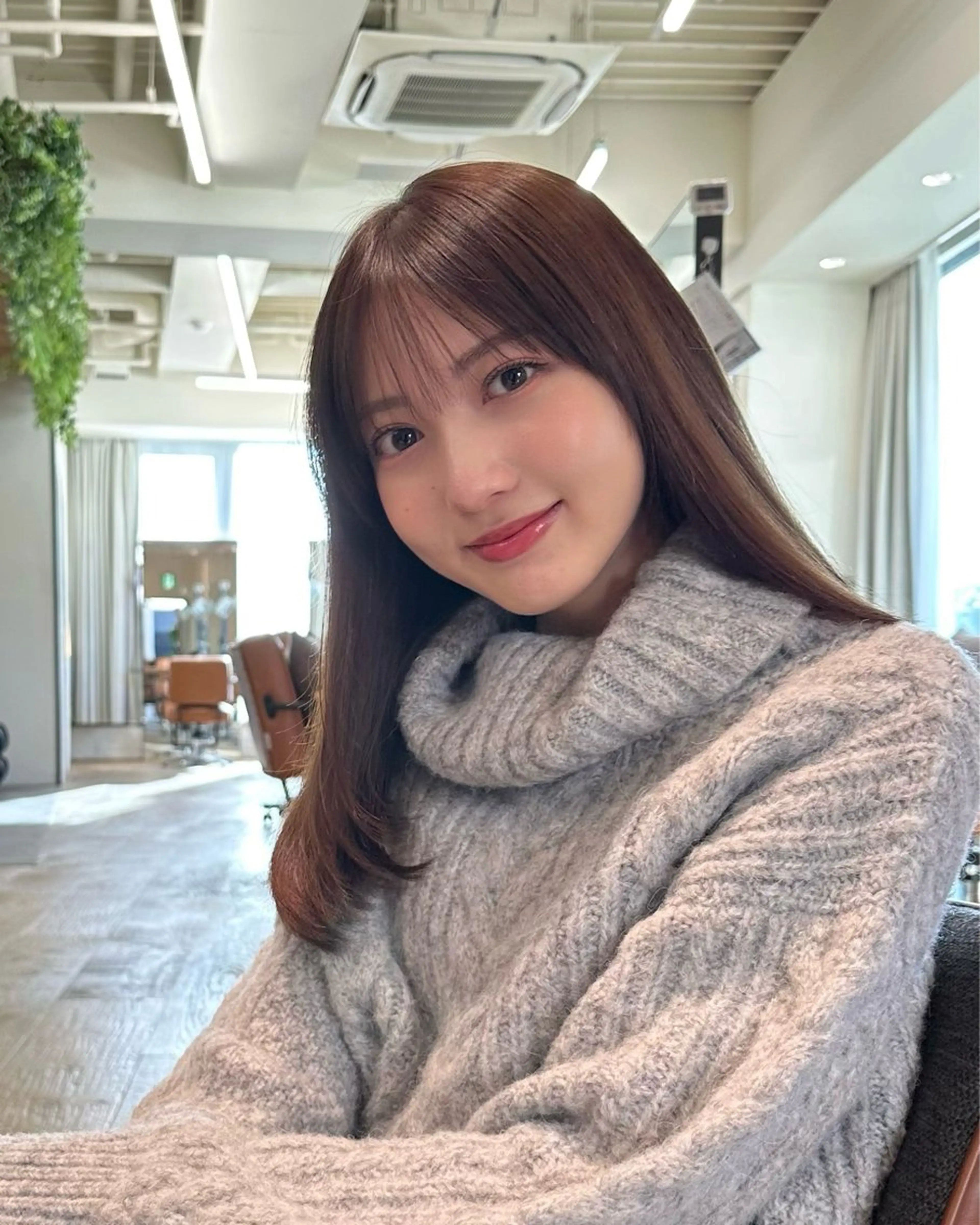 セミロング カラー パーマ ヘアアレンジ ⭐️ショート/ボブ/ 艶カラー/りょうがのヘアスタイル