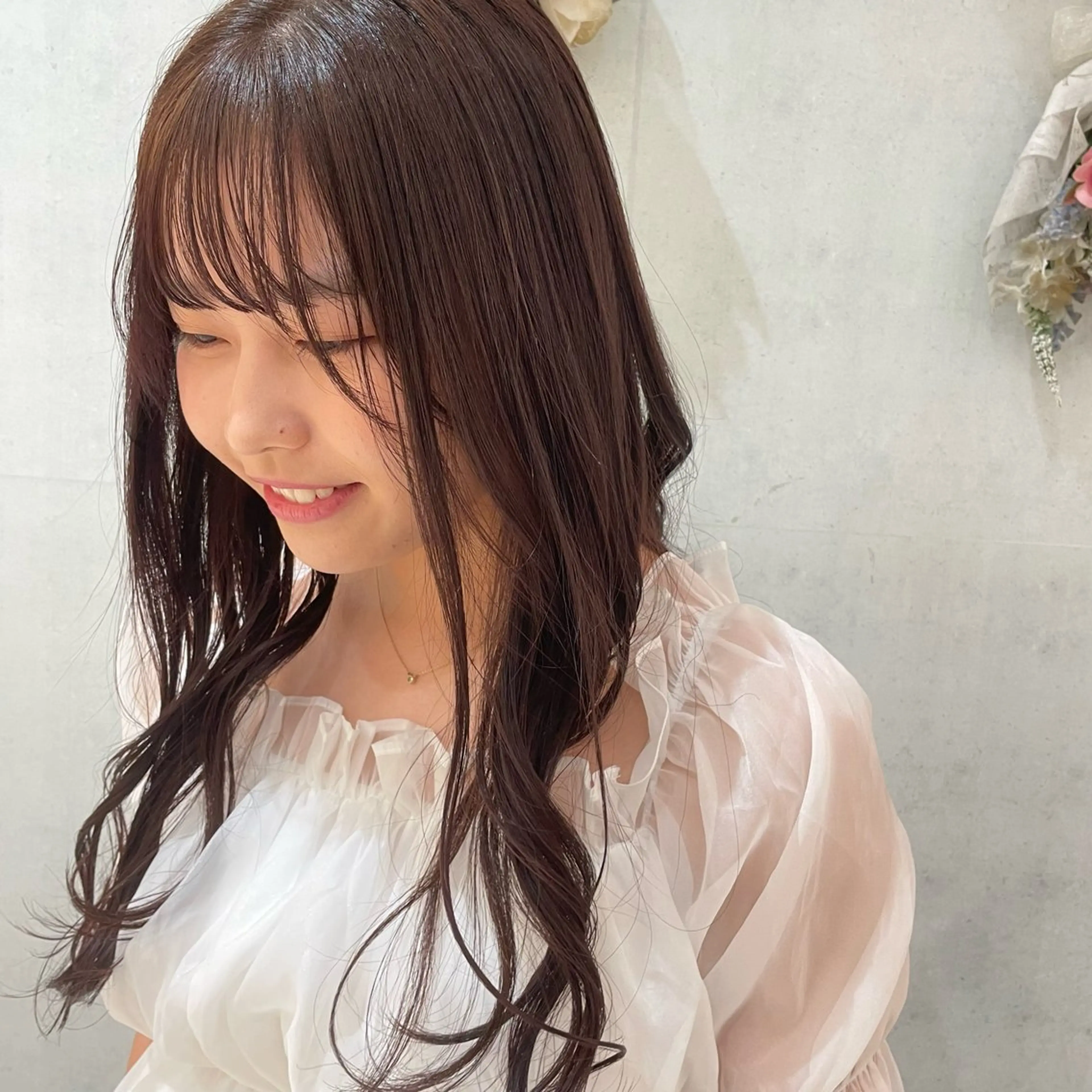 ロング 透明感ワンカラー 🎀髪質改善/AOのヘアスタイル