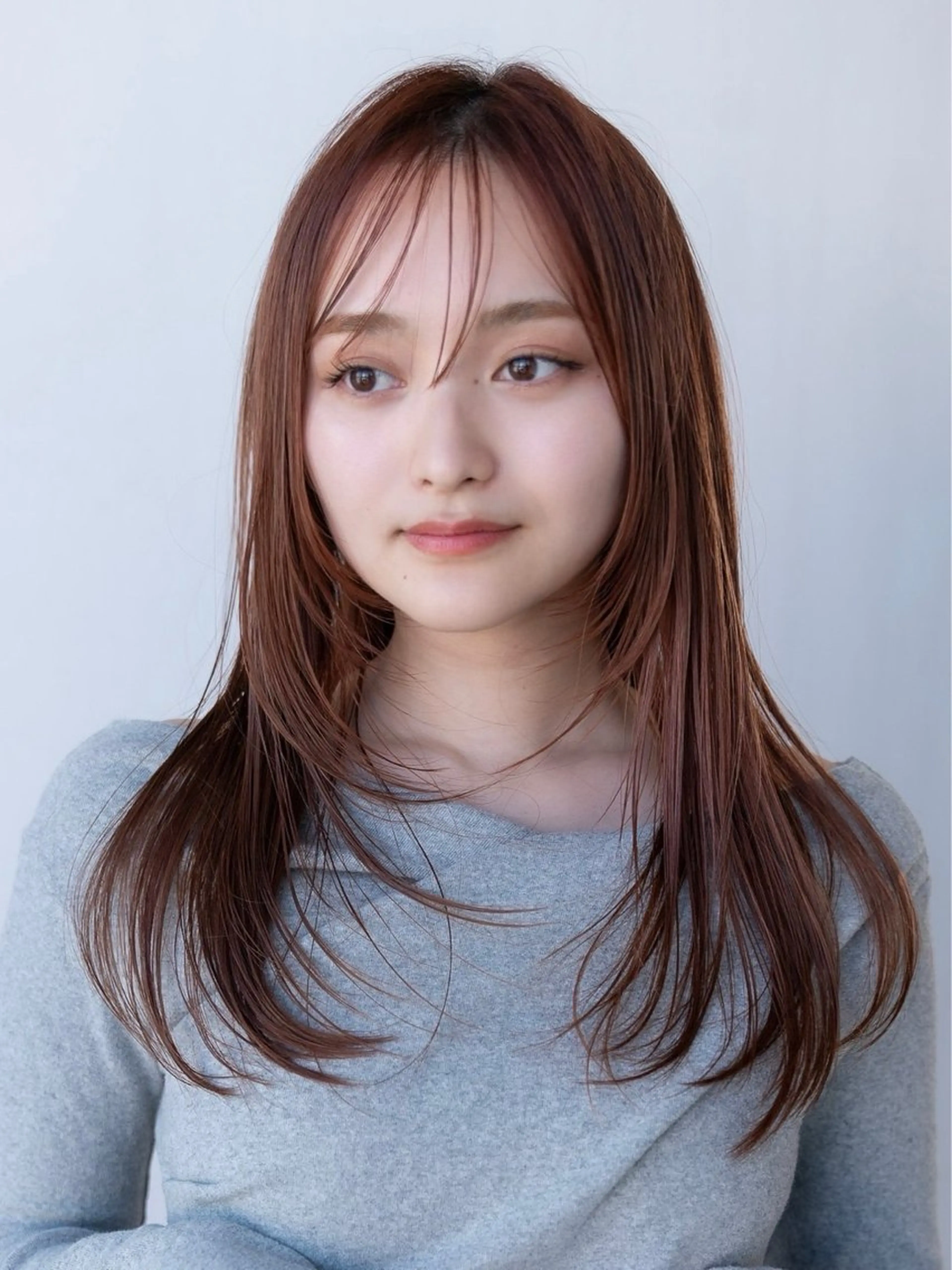 ミディアム カラー ヘアカラー トリートメント ✨髪質改善 縮毛矯正 艶髪 立川 コウキ✨のヘアスタイル