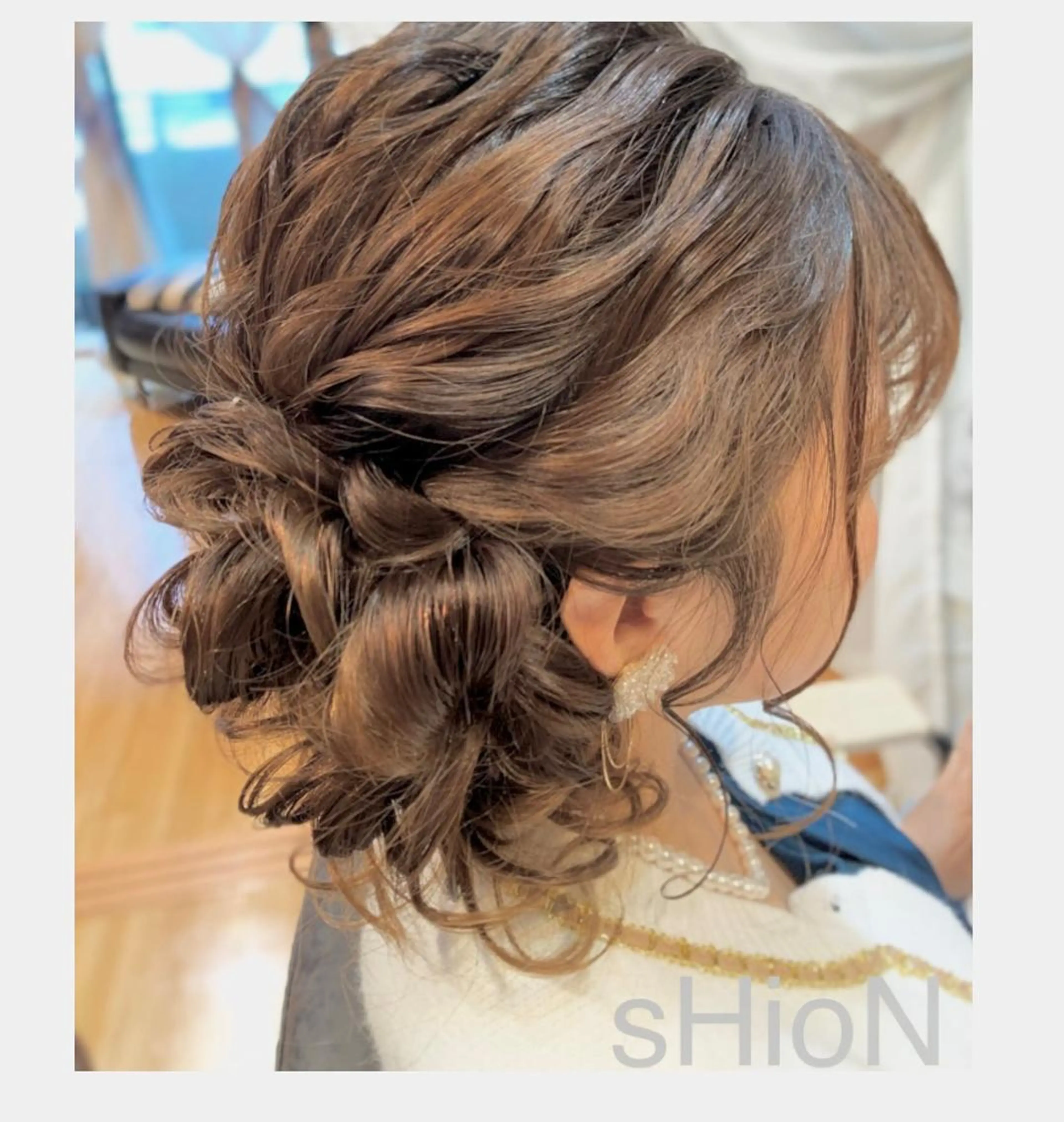 ミディアム ヘアアレンジ sHioN髪質改善 美髪矯正／ヘア着付けのヘアスタイル