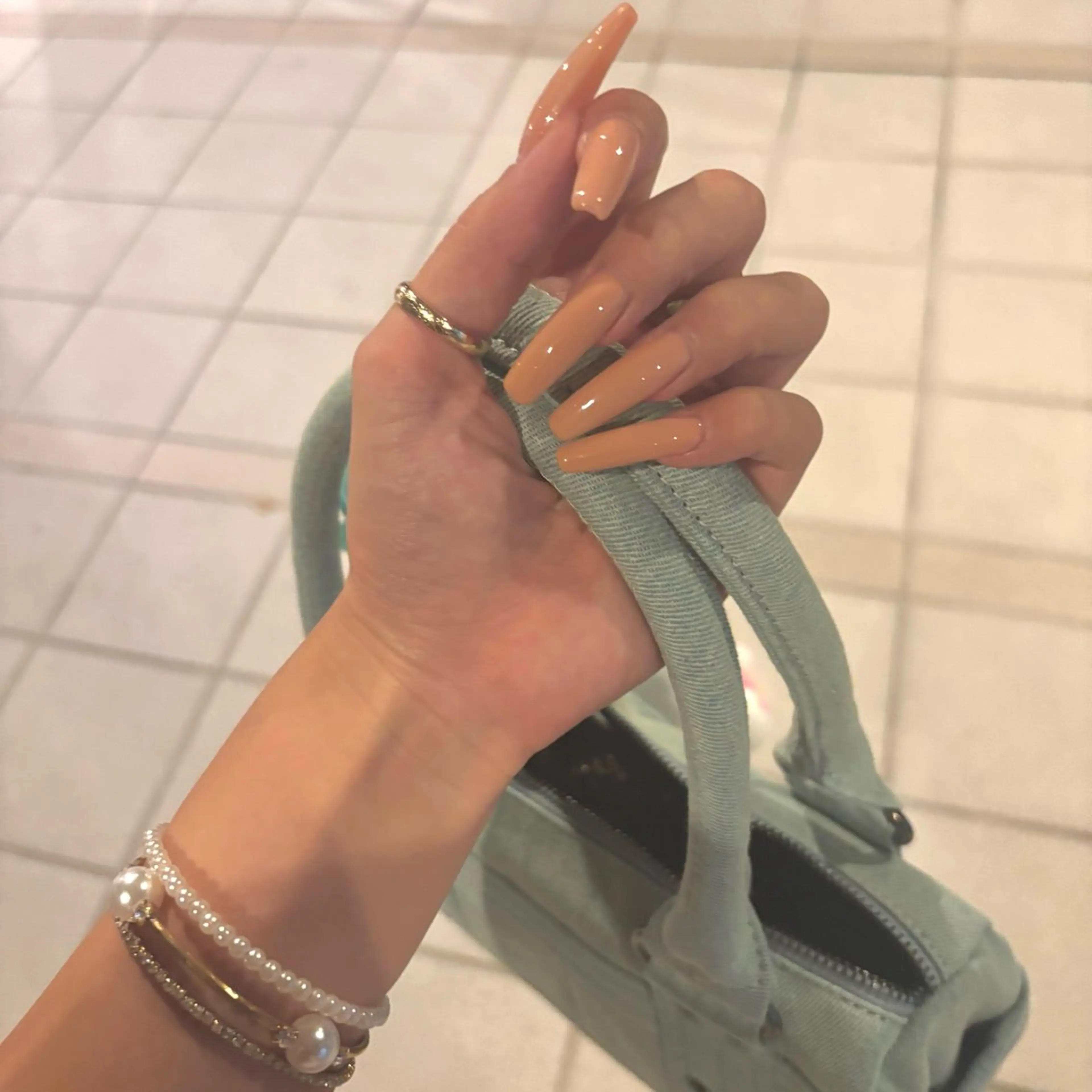 ネイル ハンドネイル ️🩵Merci Miyu 南堀江️のネイルデザイン