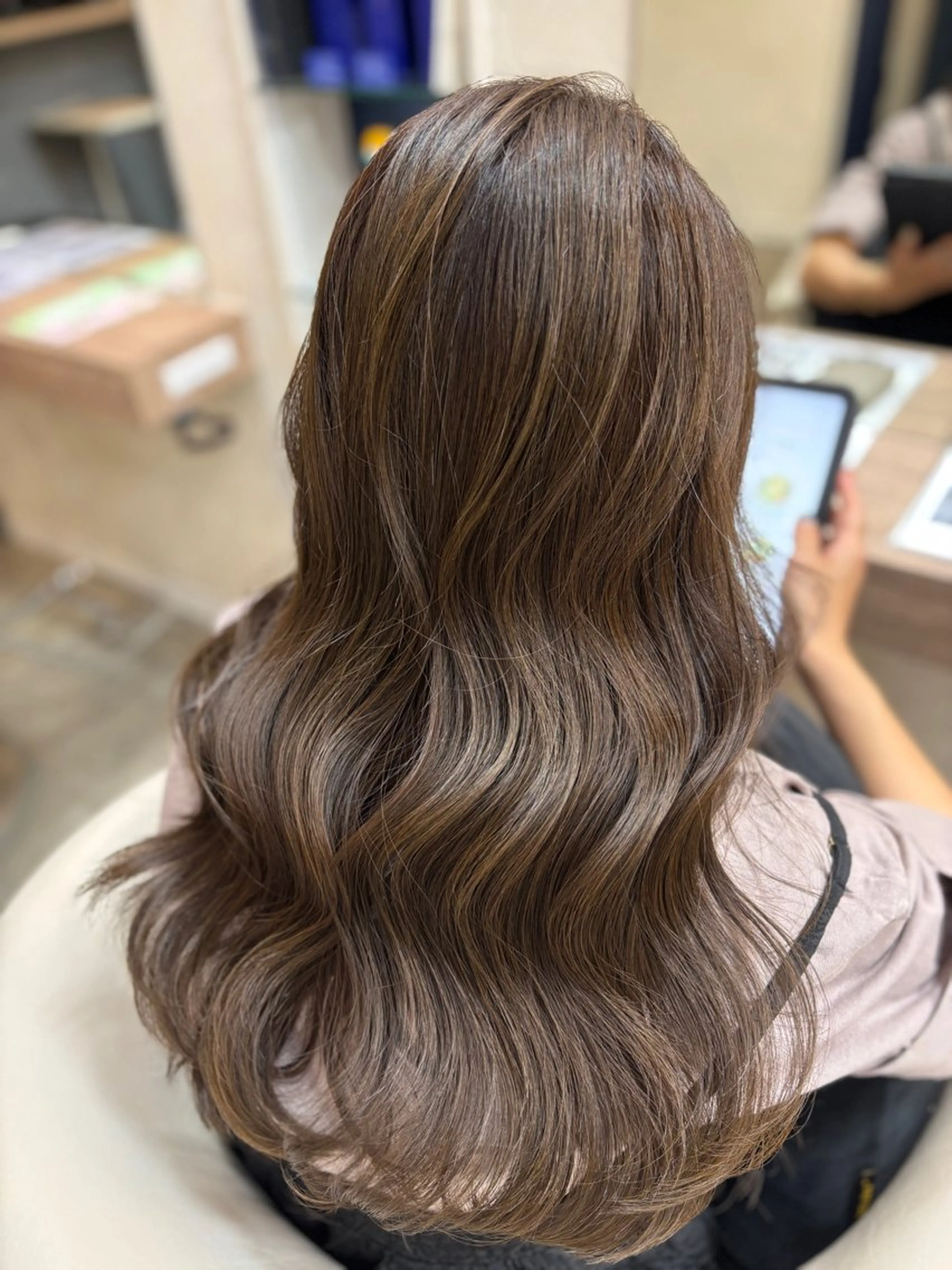 ロング カット ヘアカラー トリートメント ヘアメイクニューヨーク根津店所属・リニューアルオープン ☆根津店齋藤のヘアスタイル